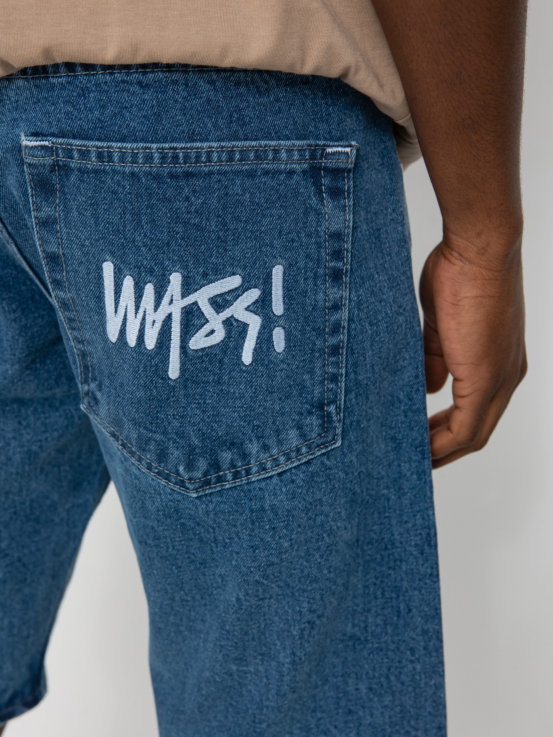 Szorty MassDnm Signature Jeans Straight Fit (blue)