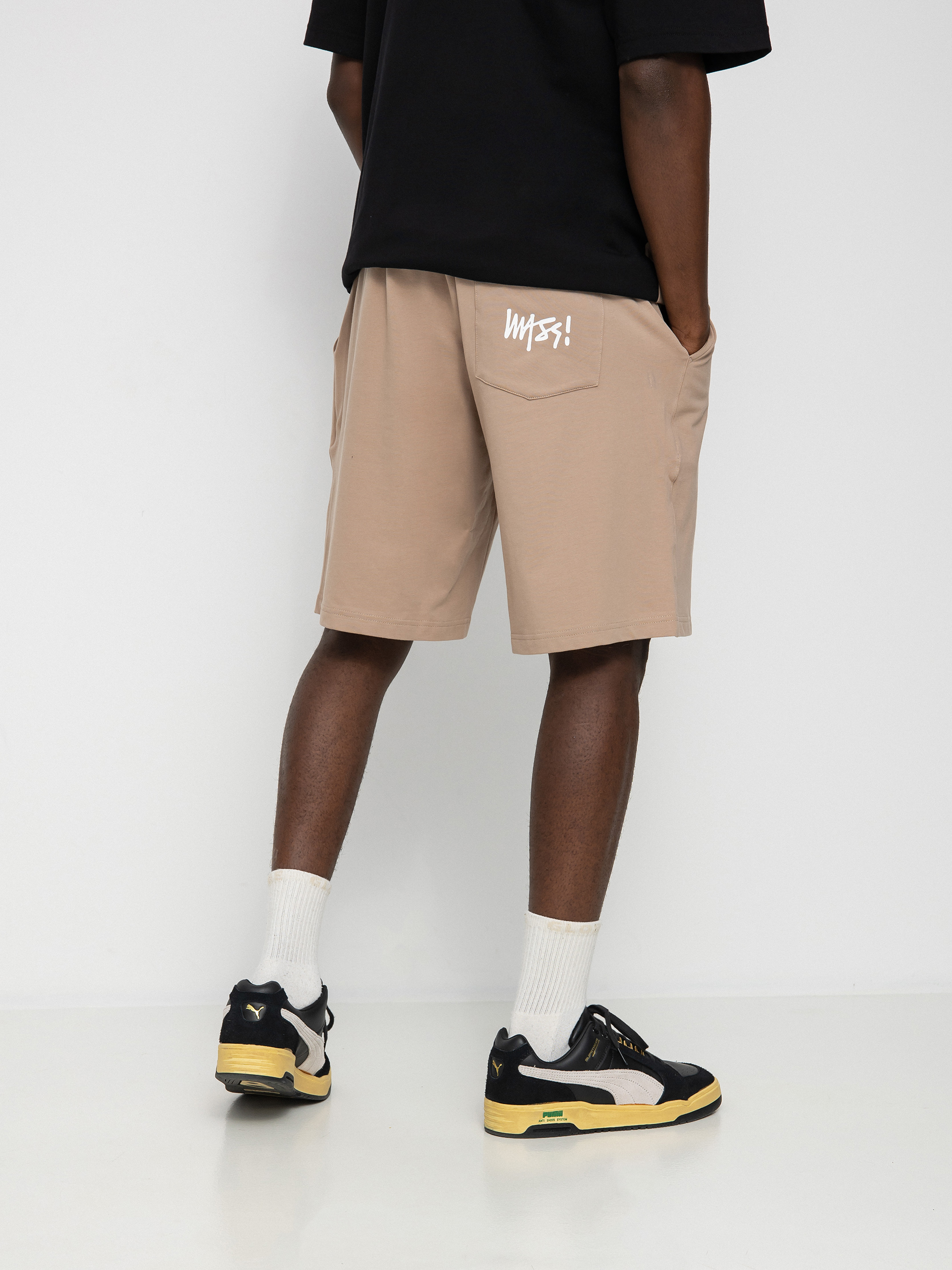 Szorty MassDnm Signature Straight Fit (beige)