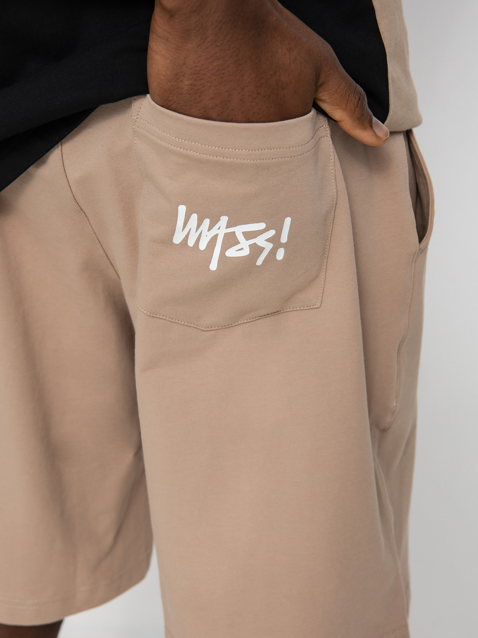 Szorty MassDnm Signature Straight Fit (beige)