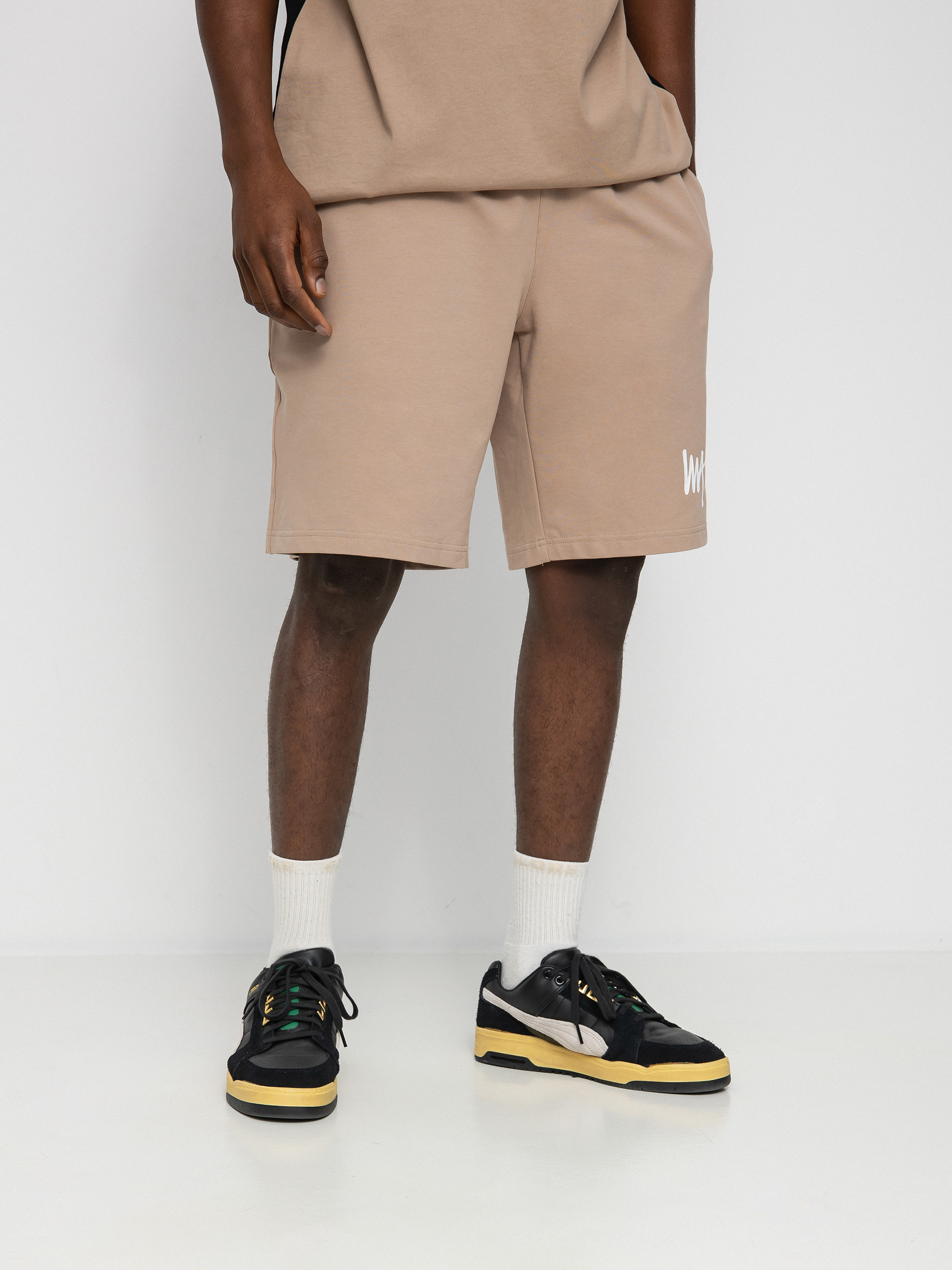 Szorty MassDnm Signature Straight Fit (beige)