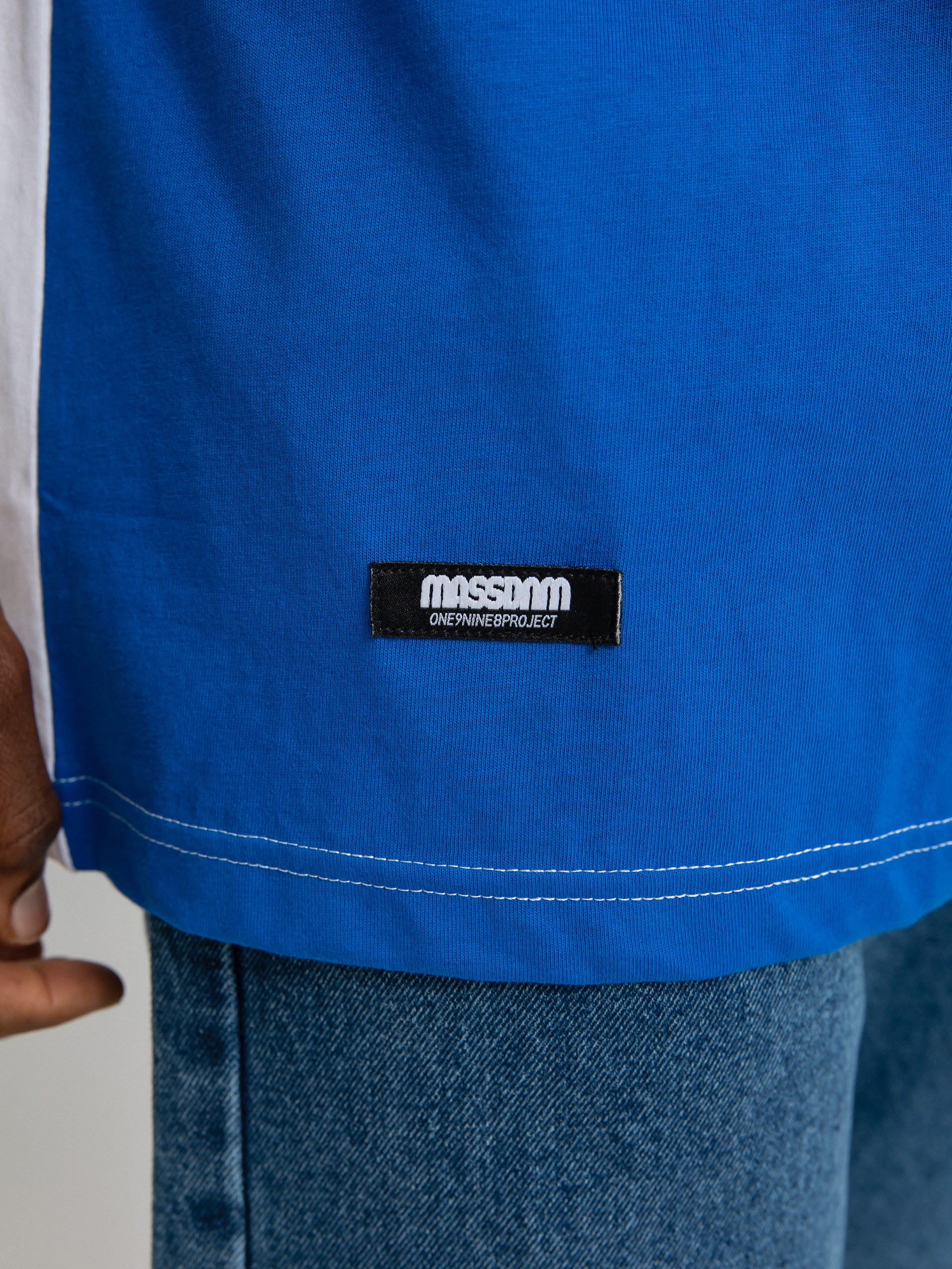 T-shirt MassDnm Trinity (white/turquoise/dark blue)