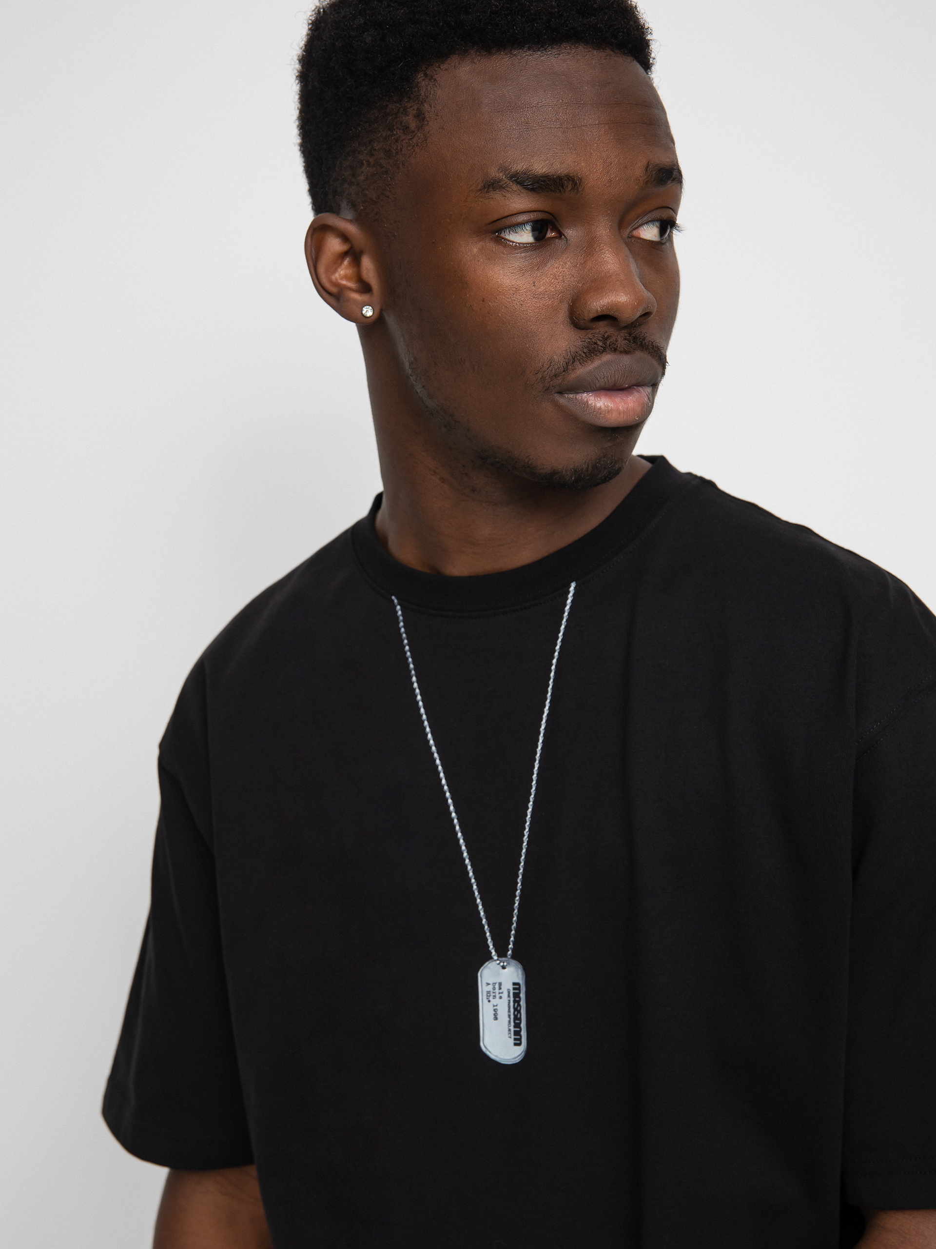 T-shirt MassDnm Dog Tag (black)