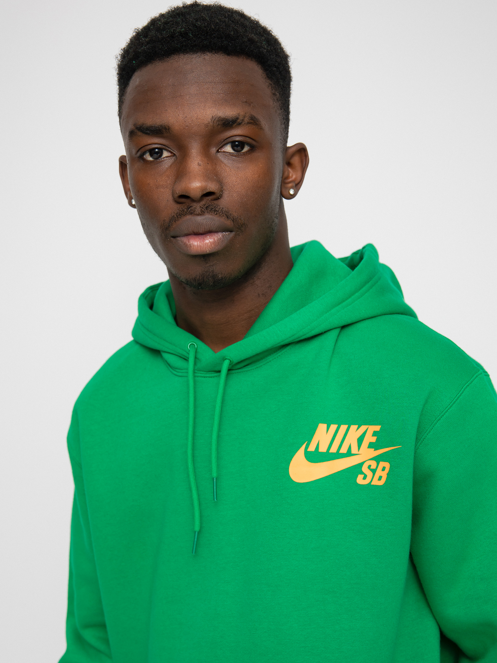Bluza z kapturem Nike SB Icon HD (lucky green/total orange)