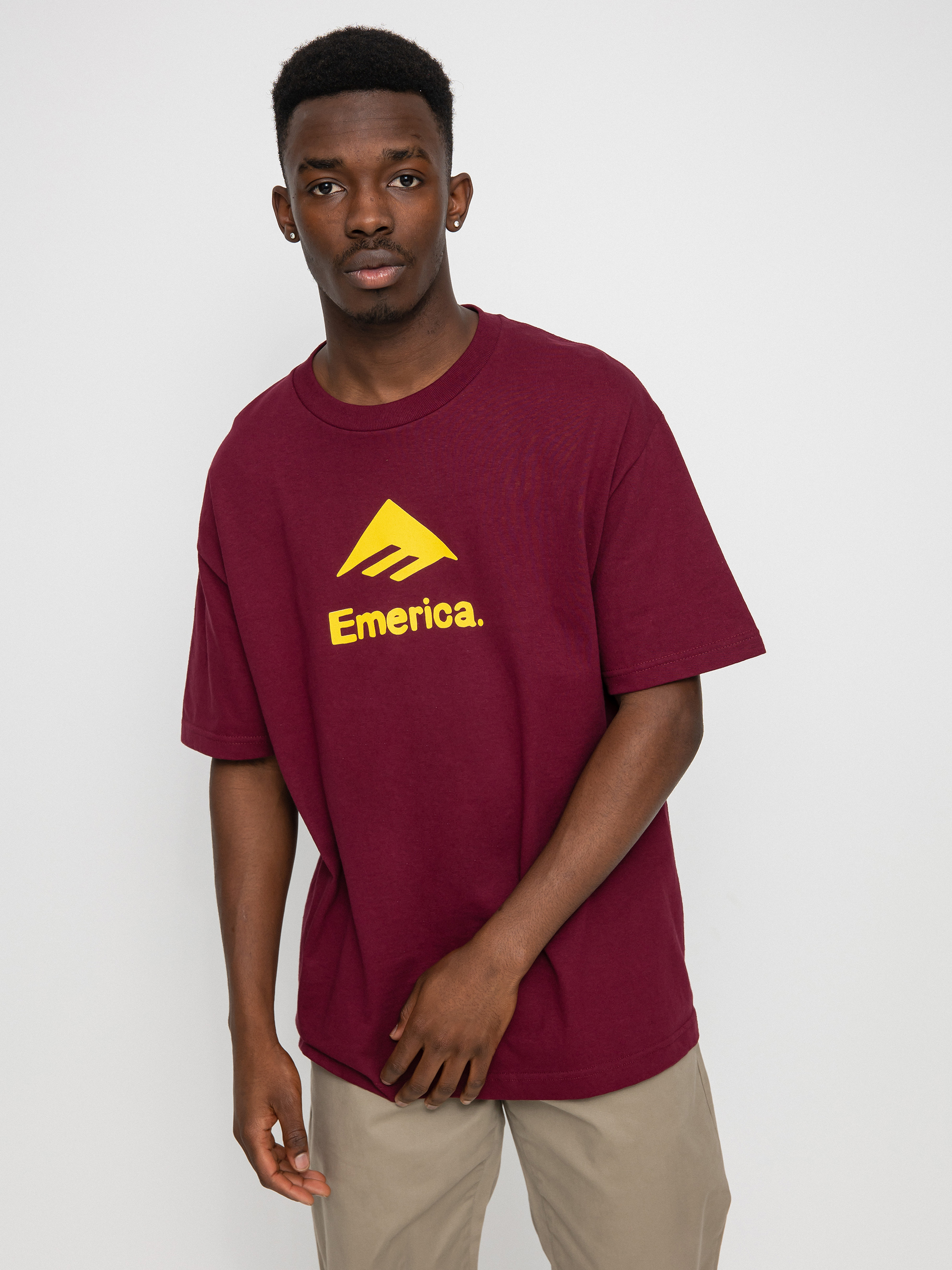 T-shirt Emerica Pavement (burgundy)