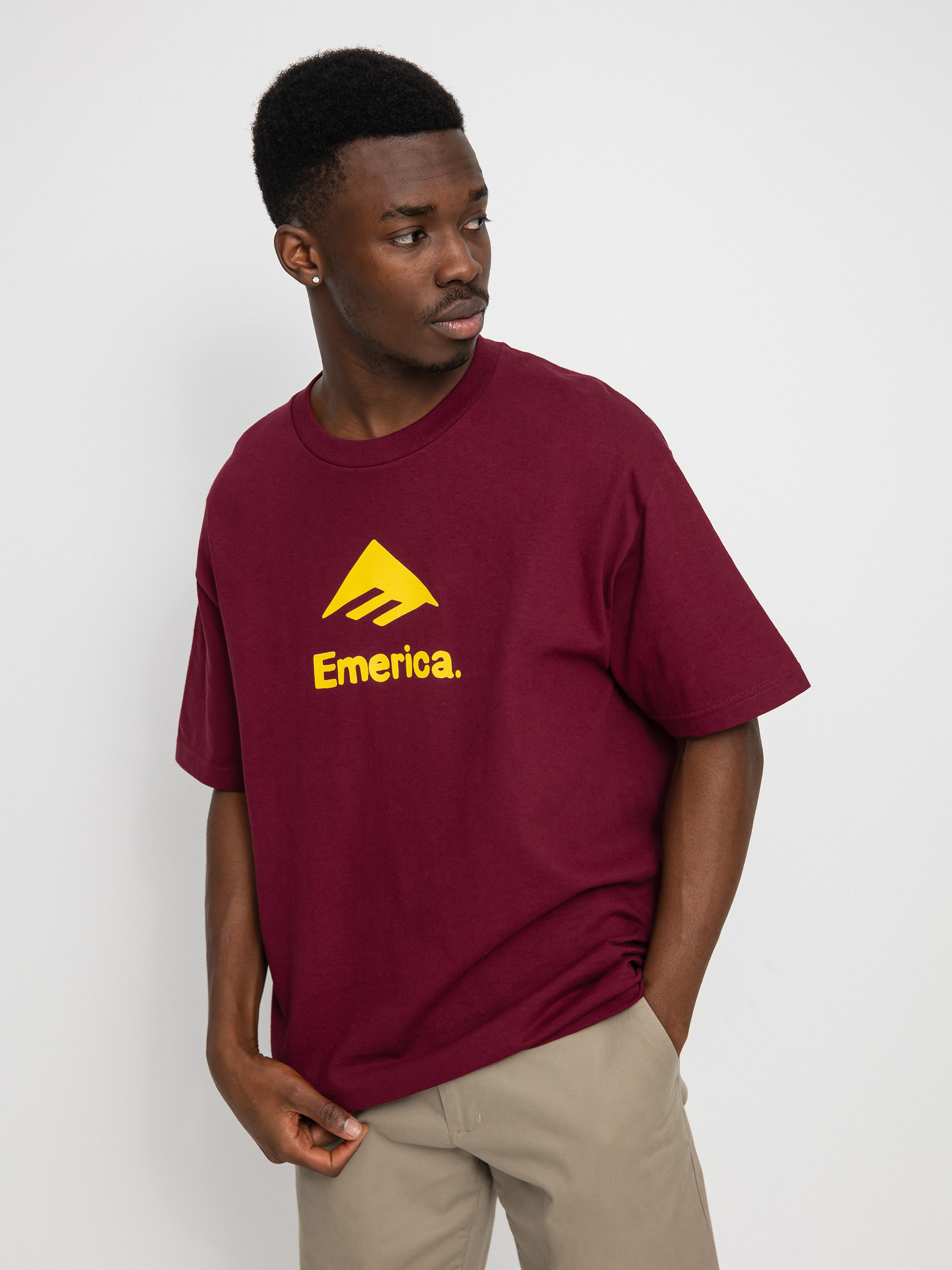 T-shirt Emerica Pavement (burgundy)