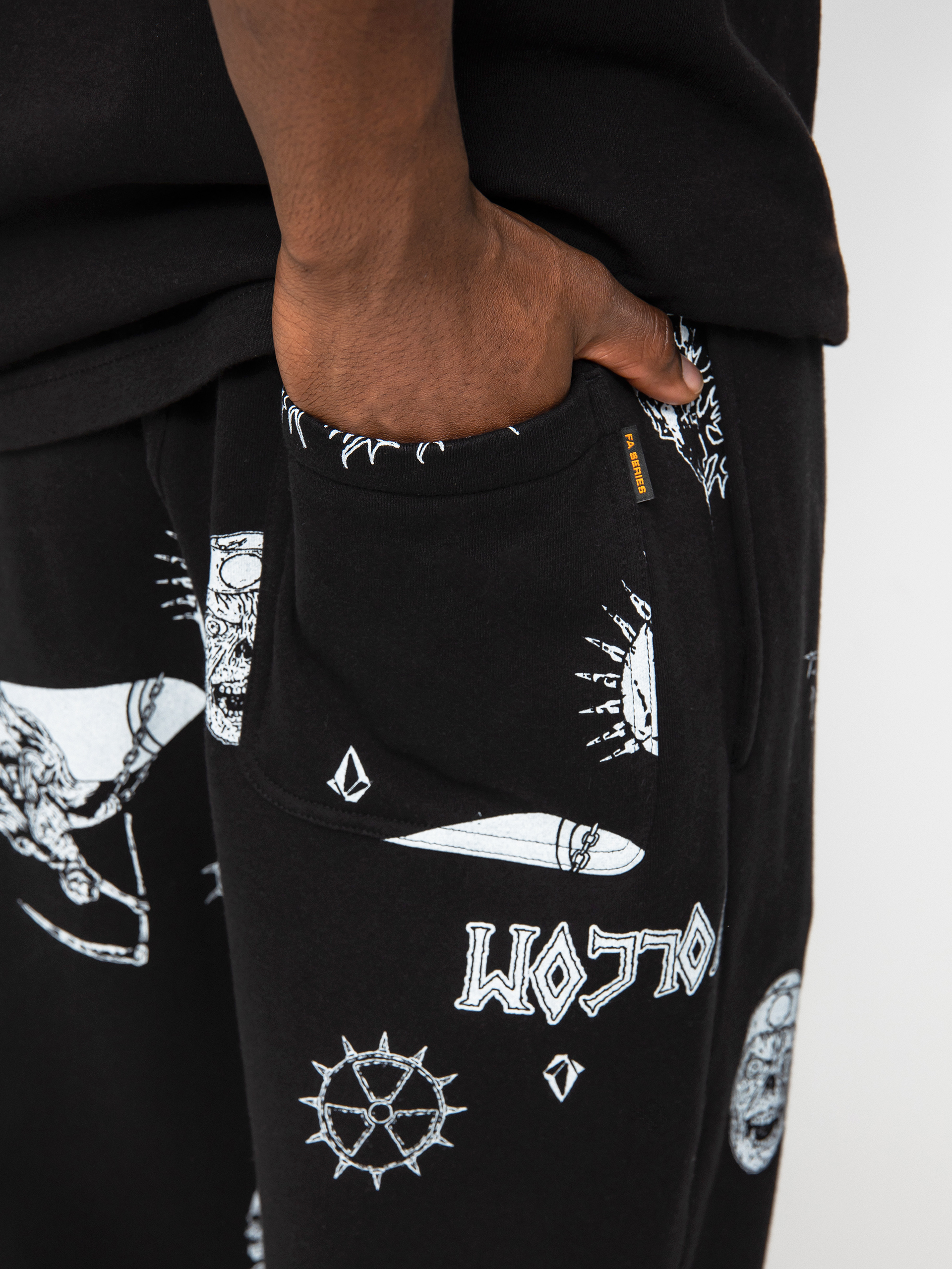 Spodnie Volcom Richard French Sayer (black)