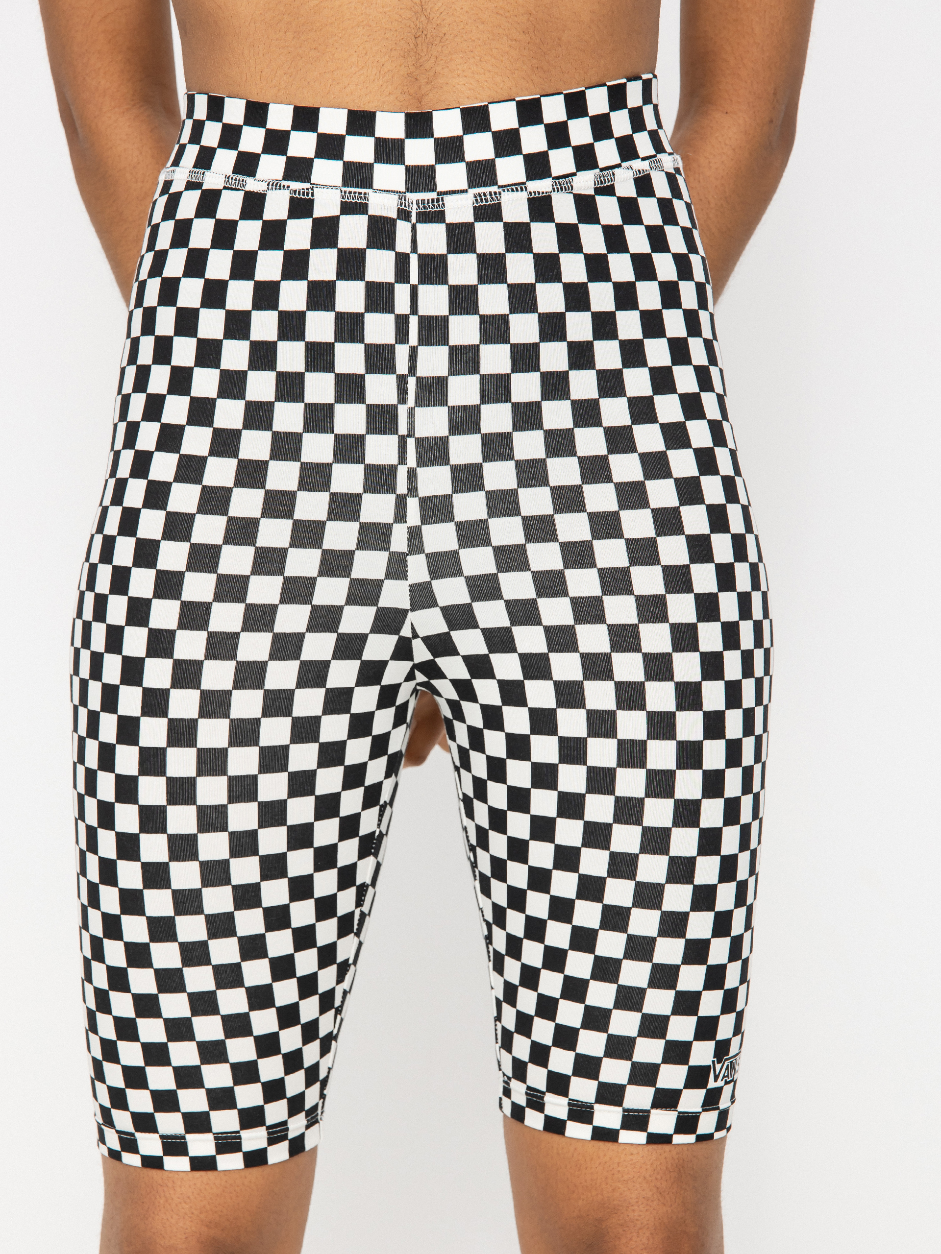Legginsy Vans Flying V Print Short Wmn (black/white checkerboard)