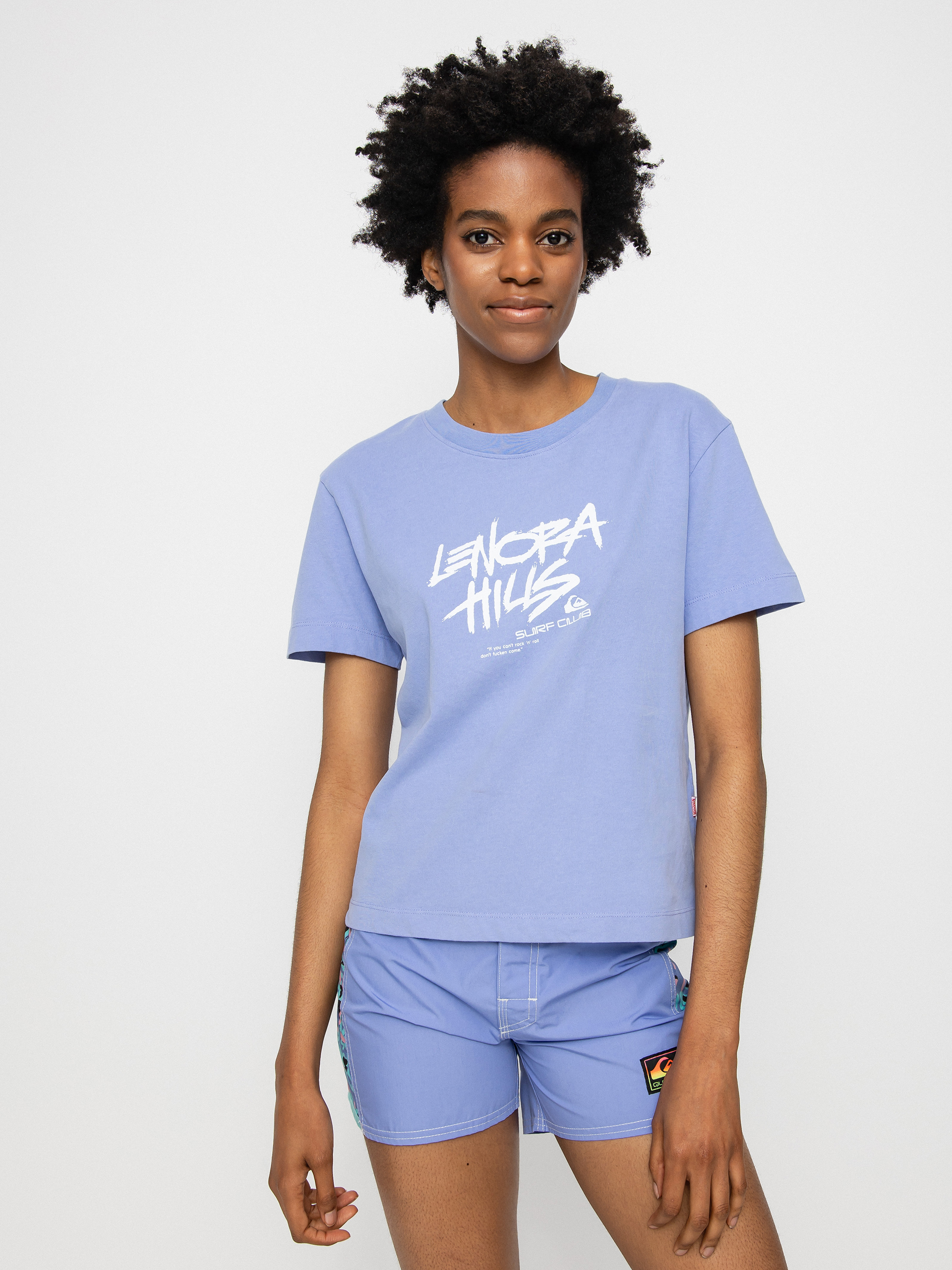 T-shirt Quiksilver X Stranger Things 86 Crop Wmn (jacaranda)