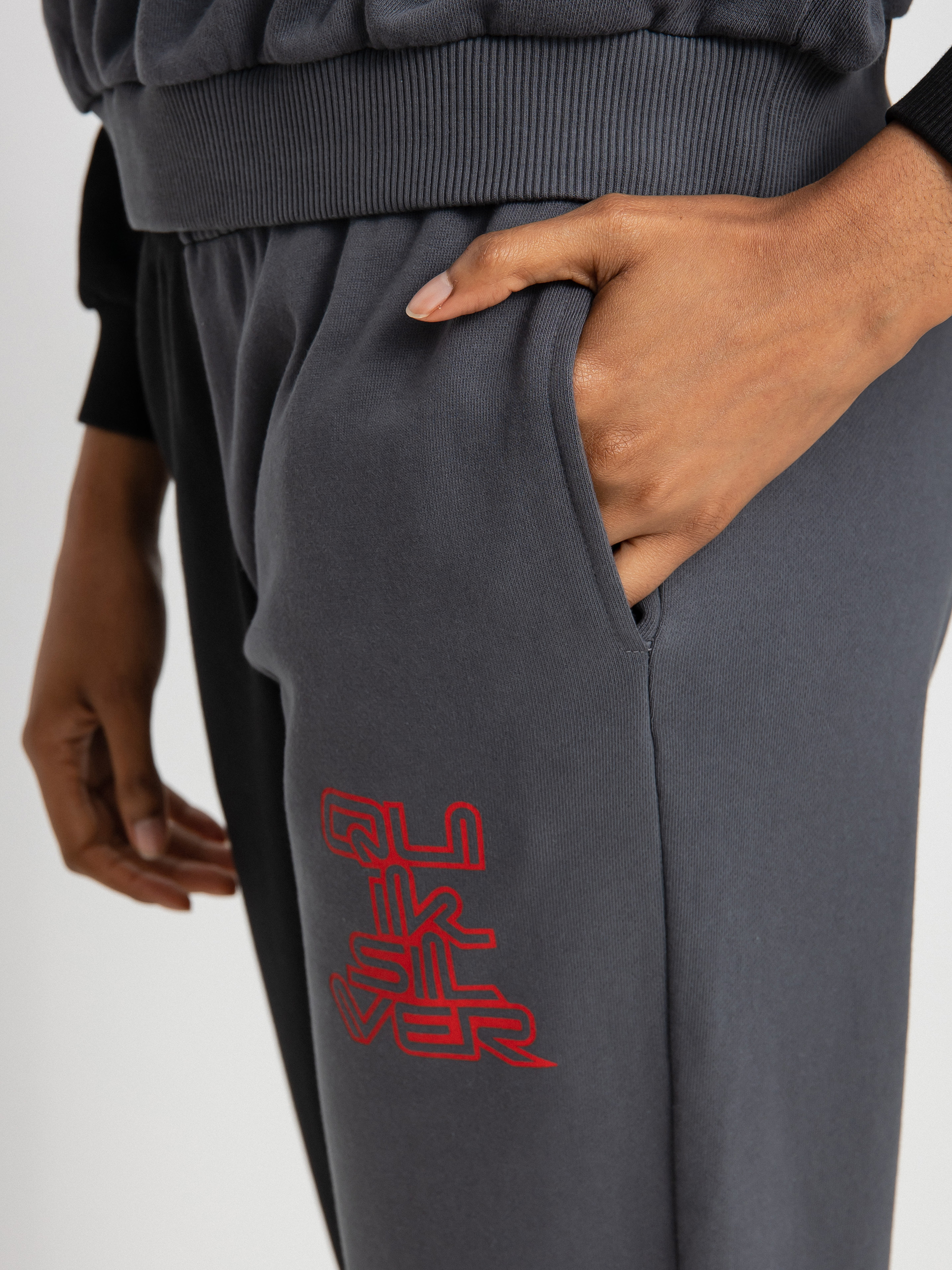 Spodnie Quiksilver X Stranger Things Upside Down Wmn (black)