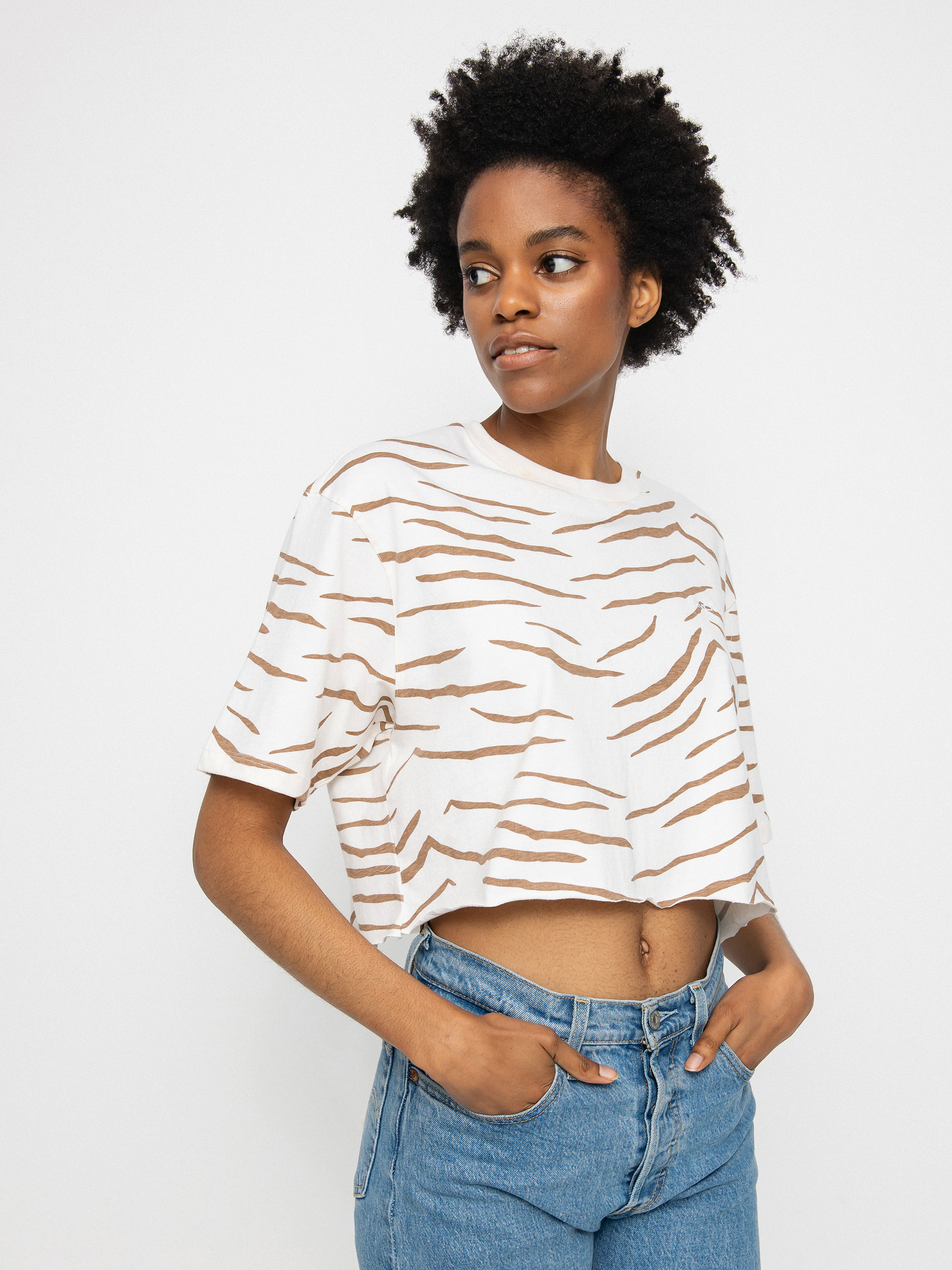 T-shirt RVCA Test Drive Crop Wmn (wood)