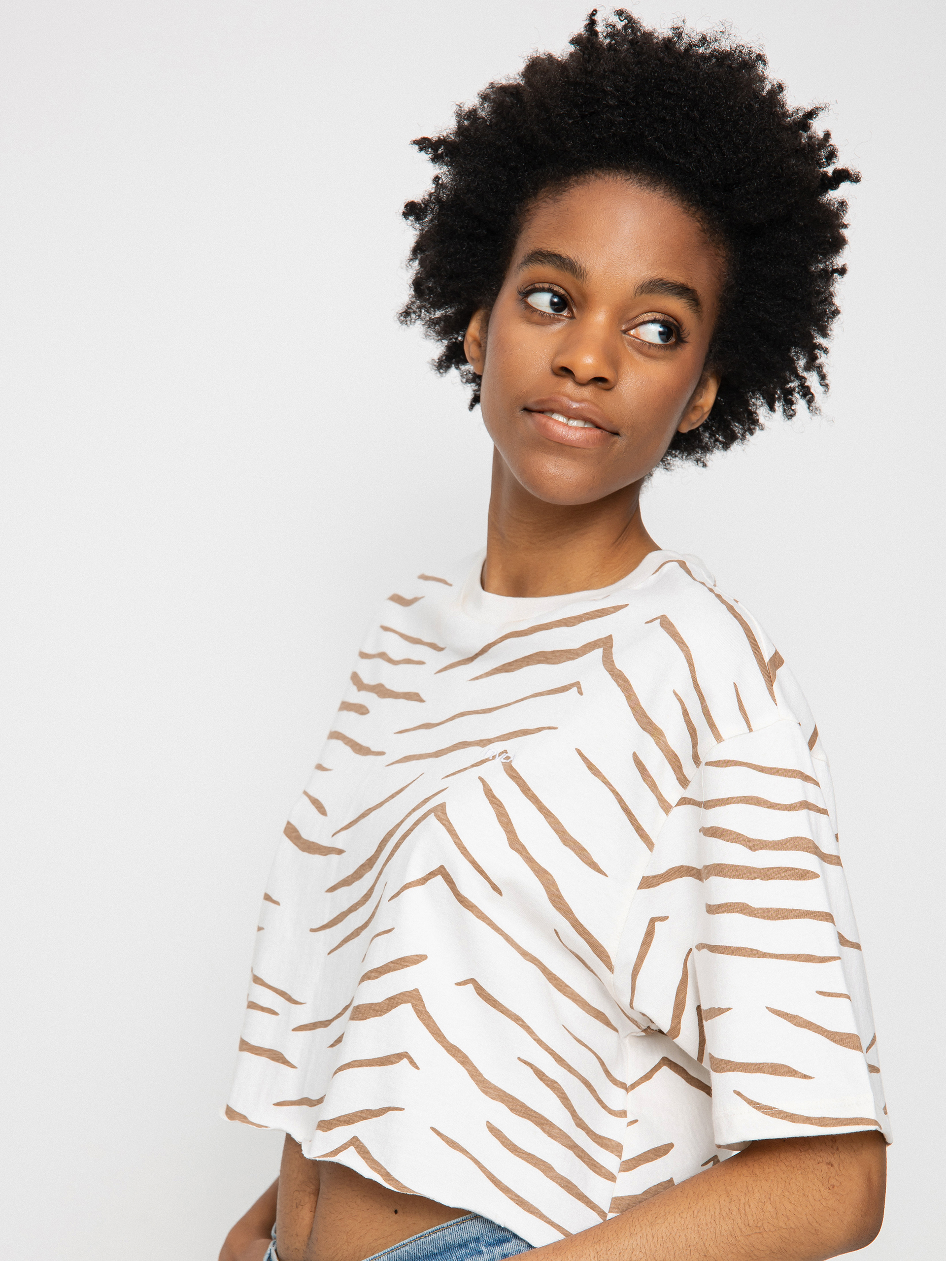 T-shirt RVCA Test Drive Crop Wmn (wood)