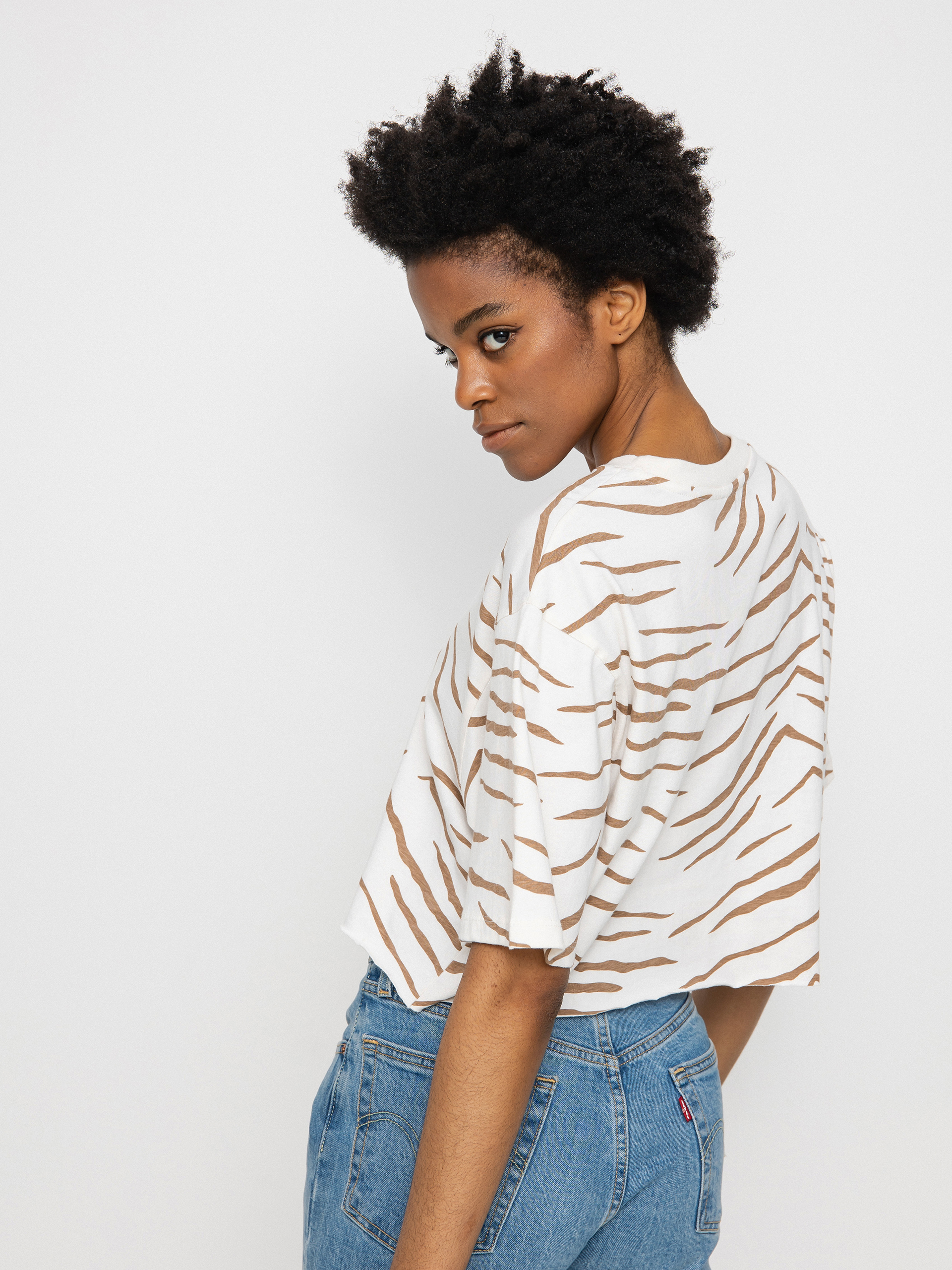 T-shirt RVCA Test Drive Crop Wmn (wood)
