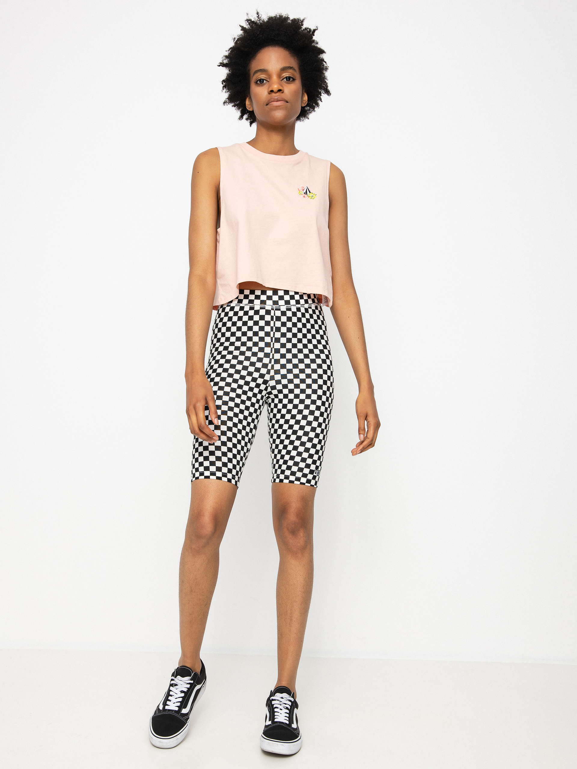 Volcom Women's Stone Hour Crop Tank Top - Ribbed Neck Muscle Tank
