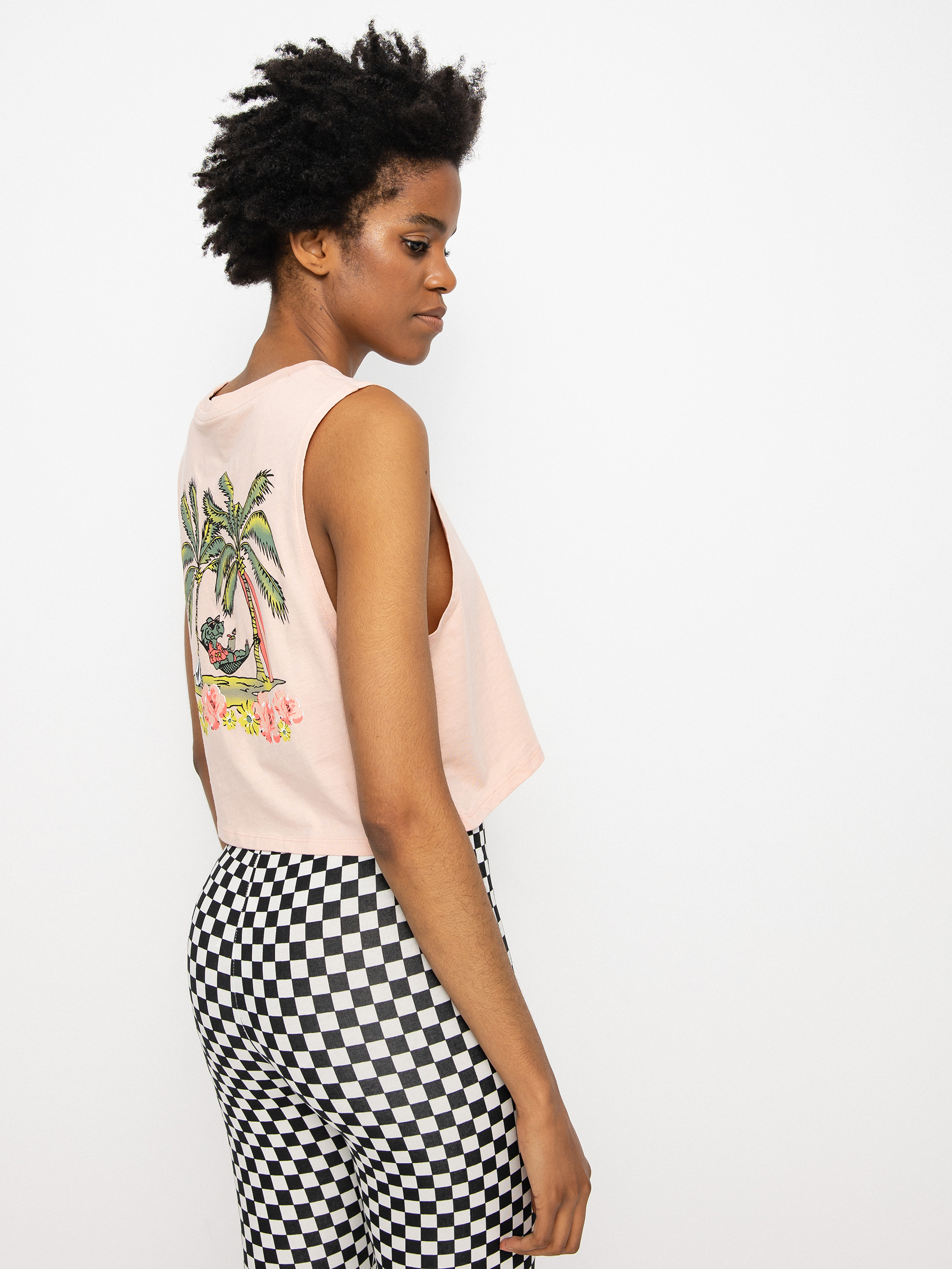 Koszulka Volcom Stone Hour Crop Wmn (hazey pink)