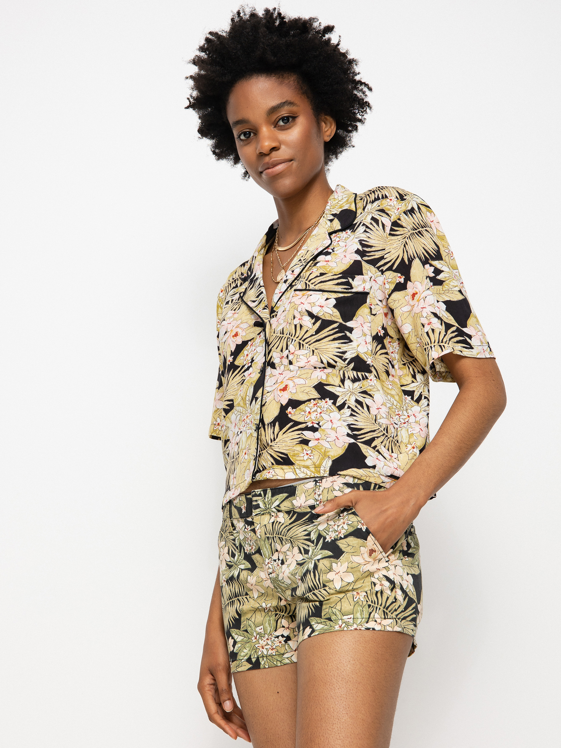 Koszula Volcom Static Bloom Top Wmn (black combo)