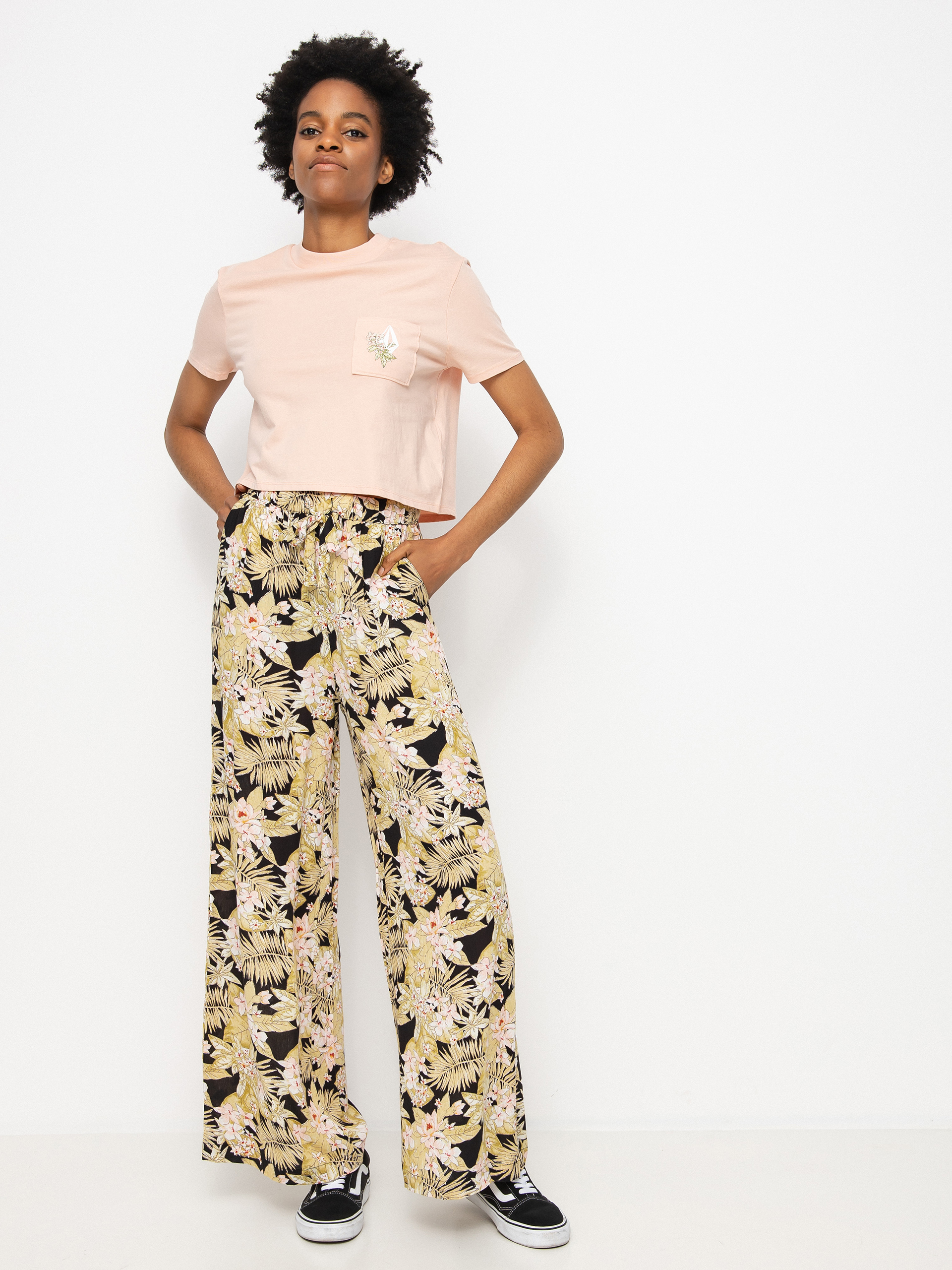 Spodnie Volcom Frondly Fire Wmn (black combo)