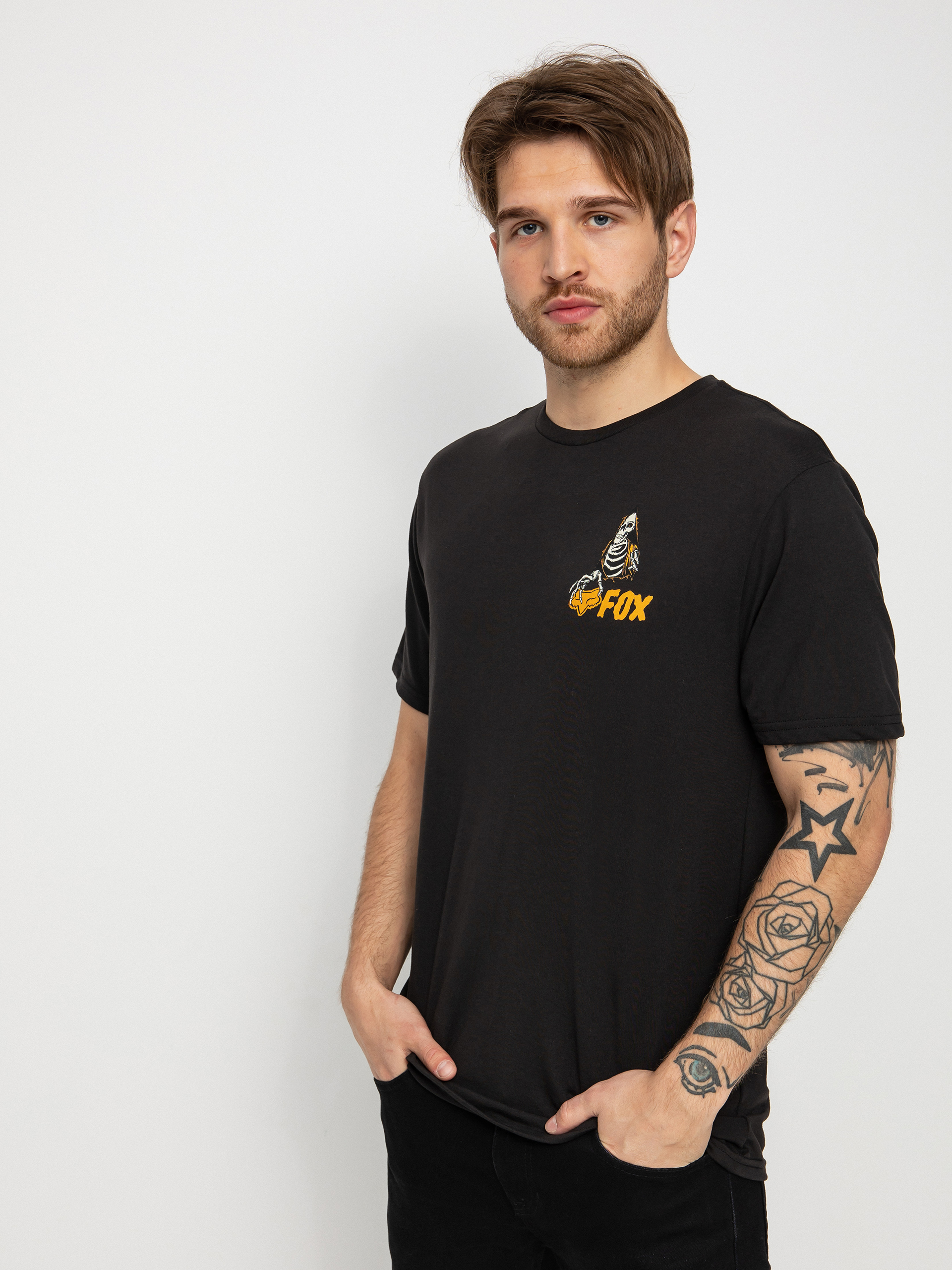 T-shirt Fox In Sequence (blk)