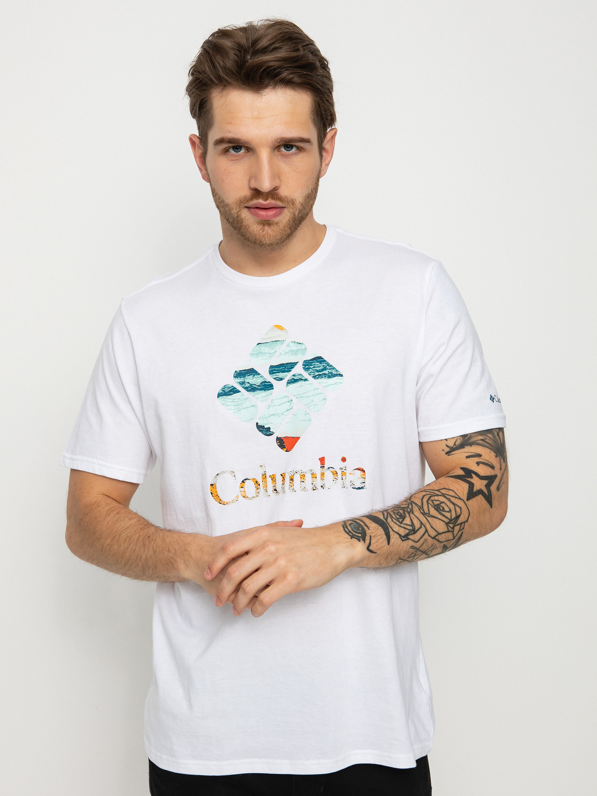 T-shirt Columbia Rapid Ridge (white/hyper nature)