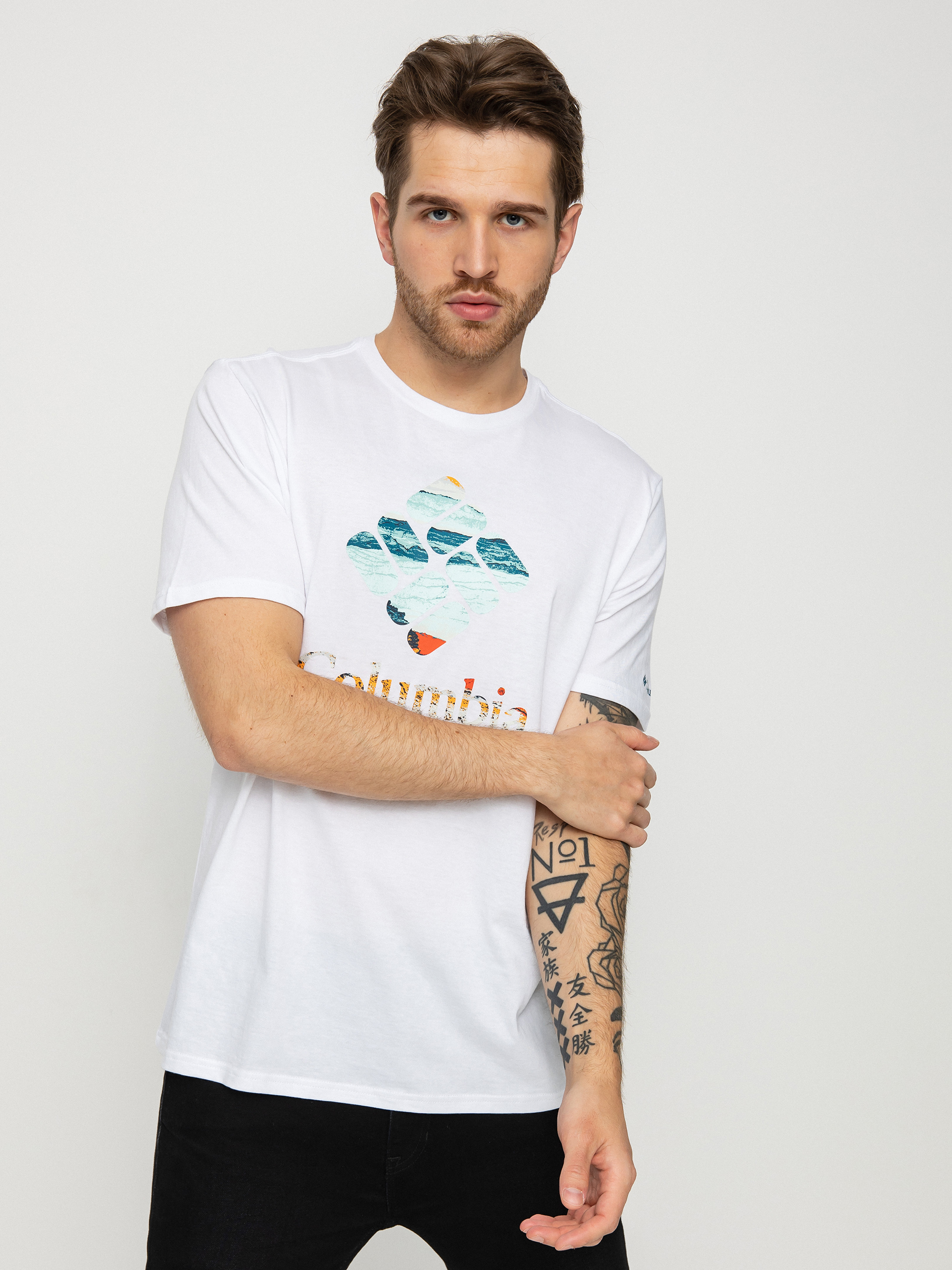 T-shirt Columbia Rapid Ridge (white/hyper nature)