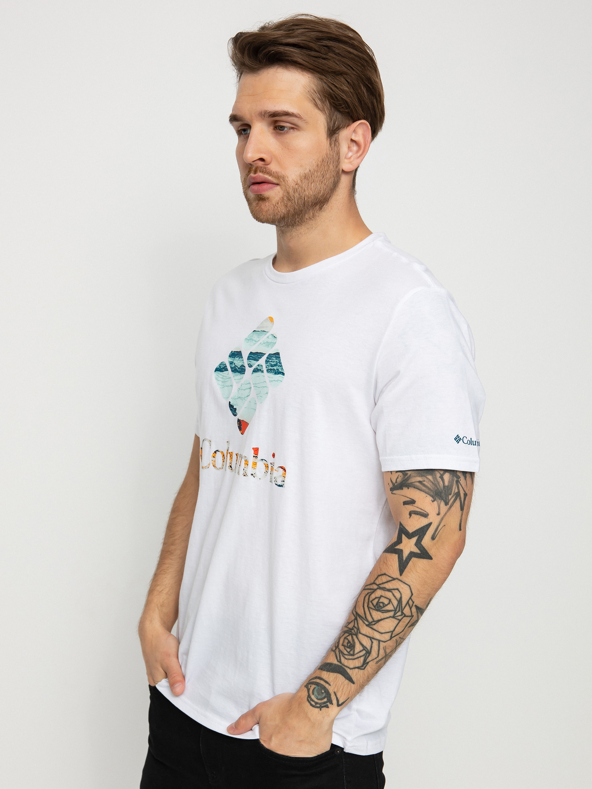 T-shirt Columbia Rapid Ridge (white/hyper nature)