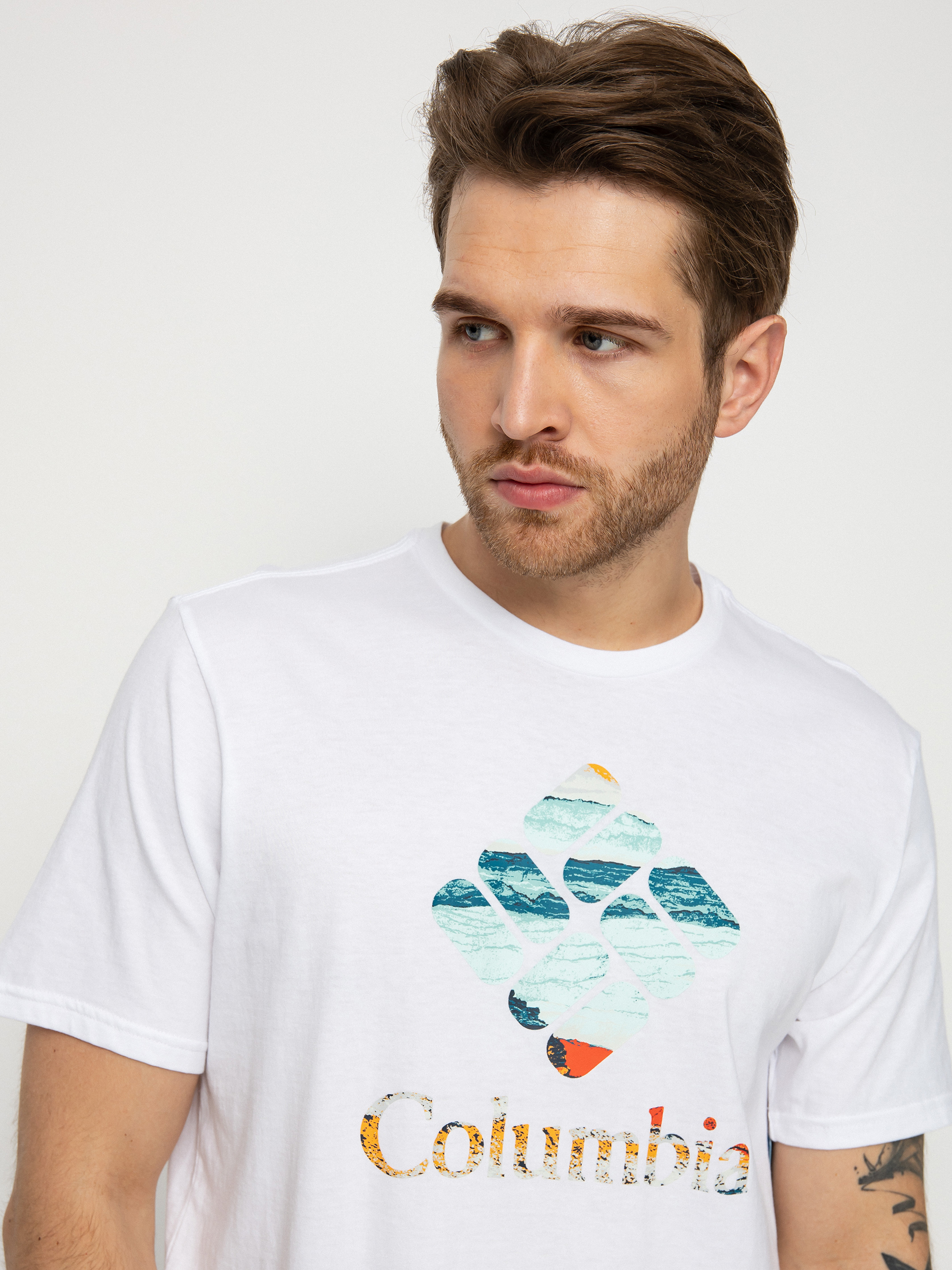 T-shirt Columbia Rapid Ridge (white/hyper nature)