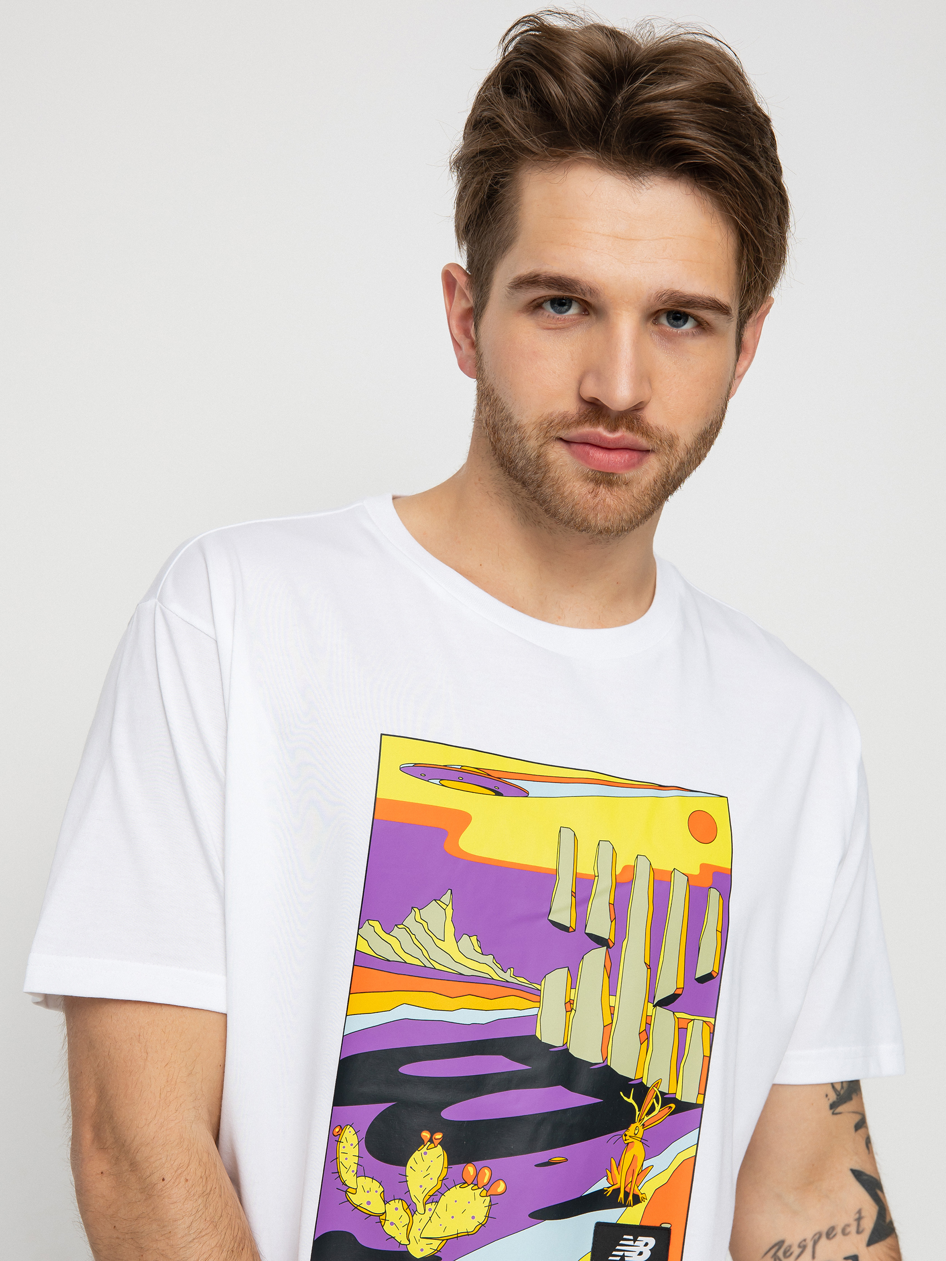 T-shirt New Balance All Terrain Graphic (white)