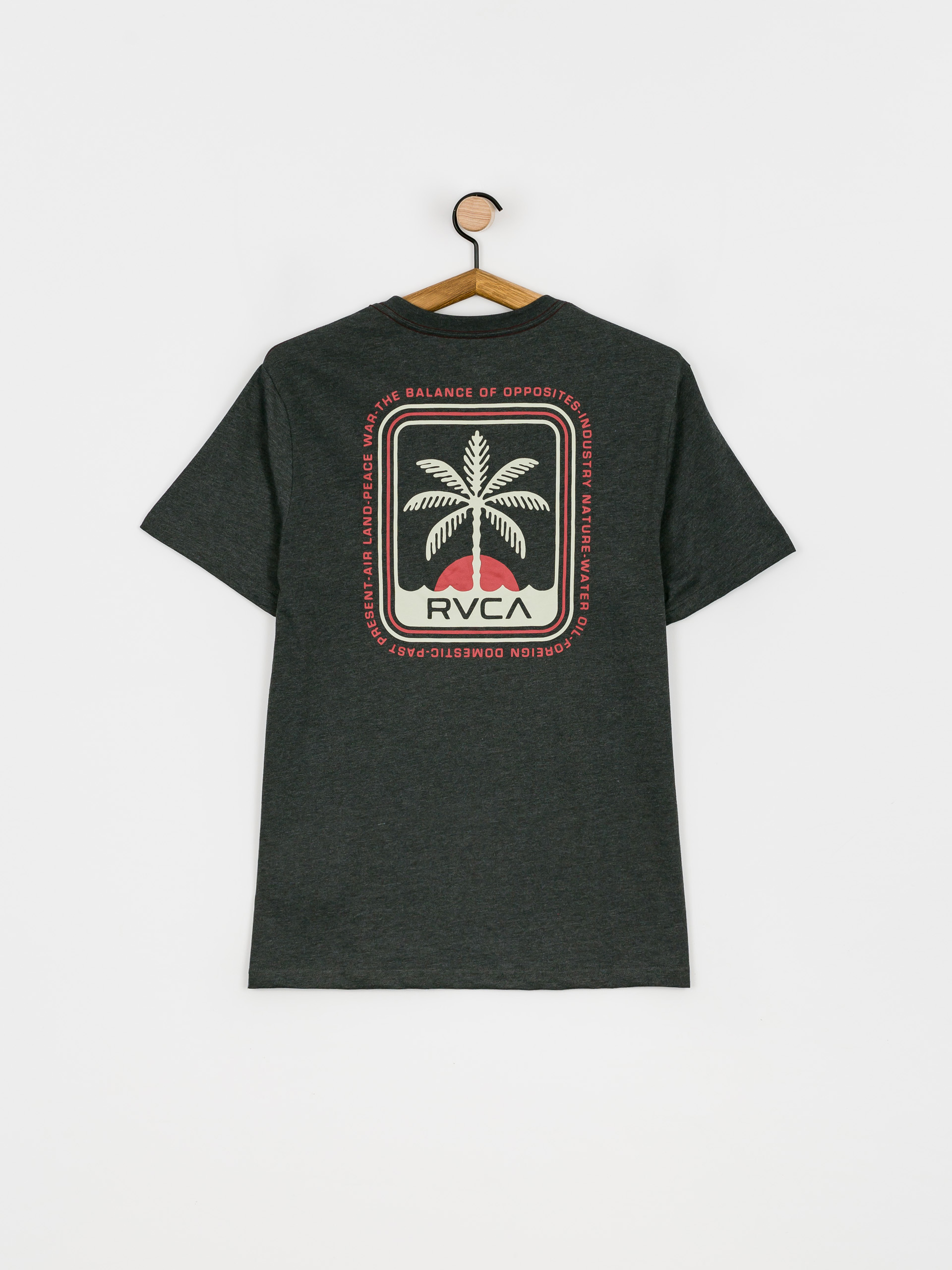 T-shirt RVCA Palm Beach 0518 (dark charcoal)