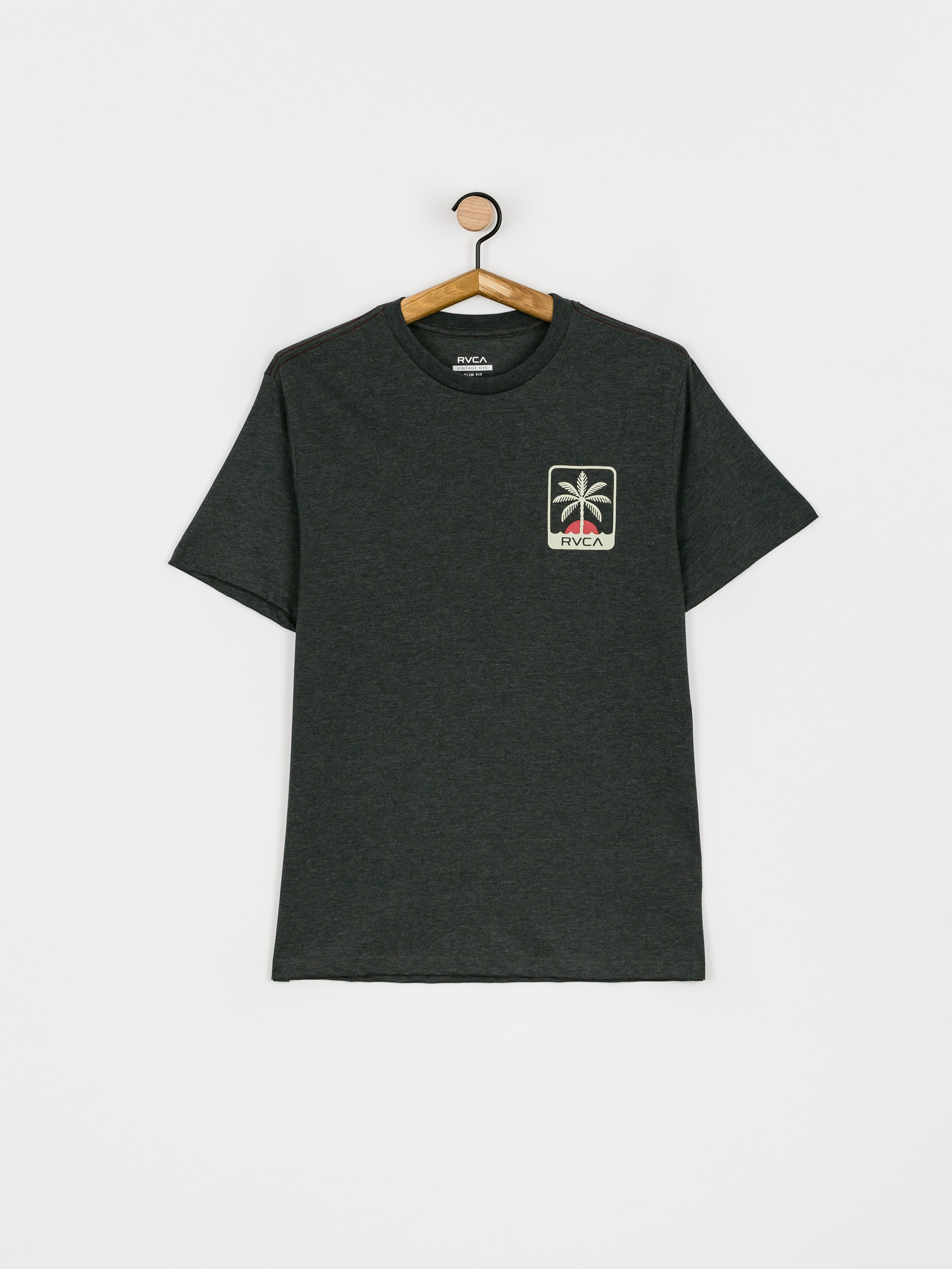 T-shirt RVCA Palm Beach 0518 (dark charcoal)