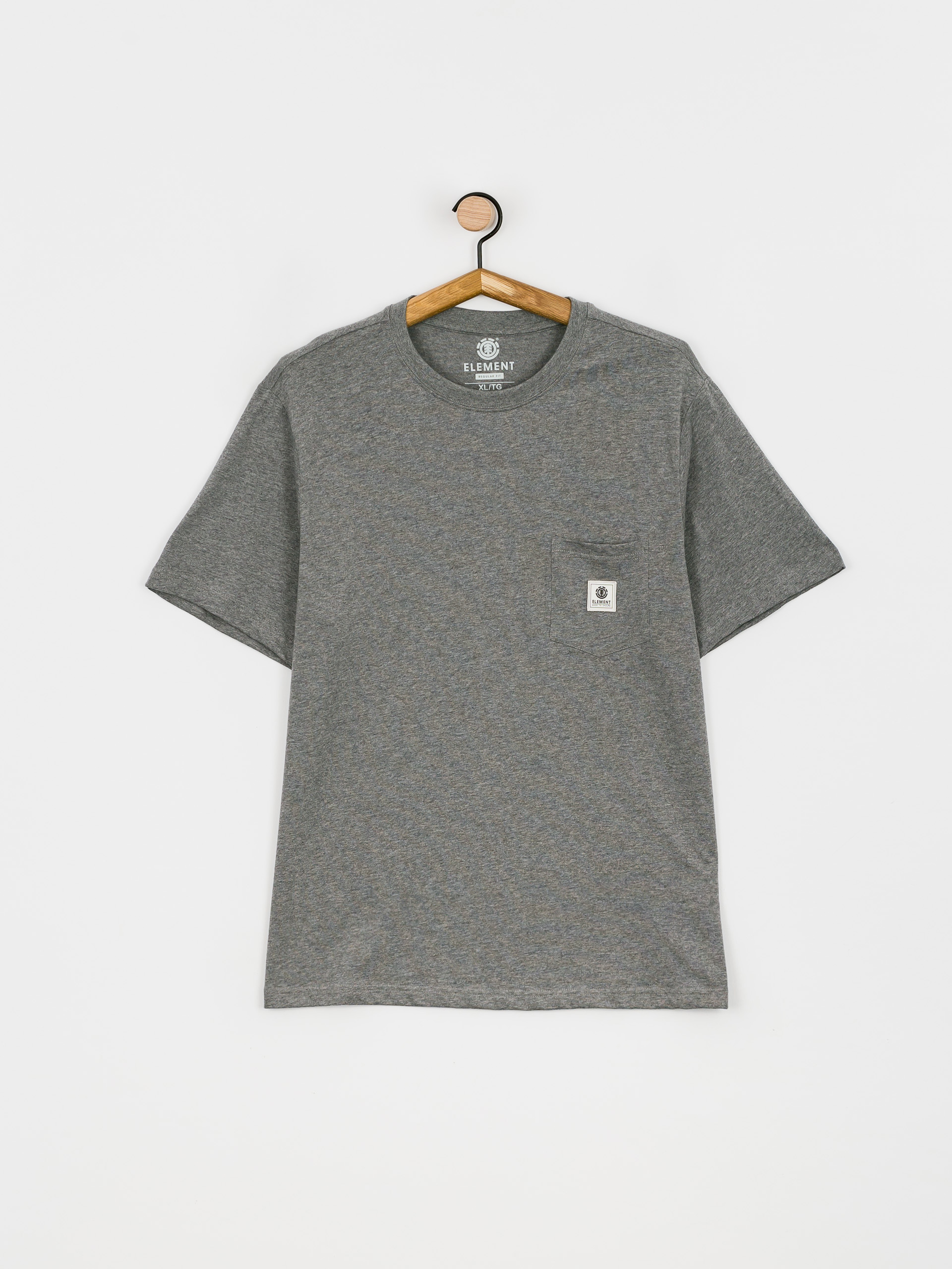 T-shirt Element Basic Pocket Label (grey heather)