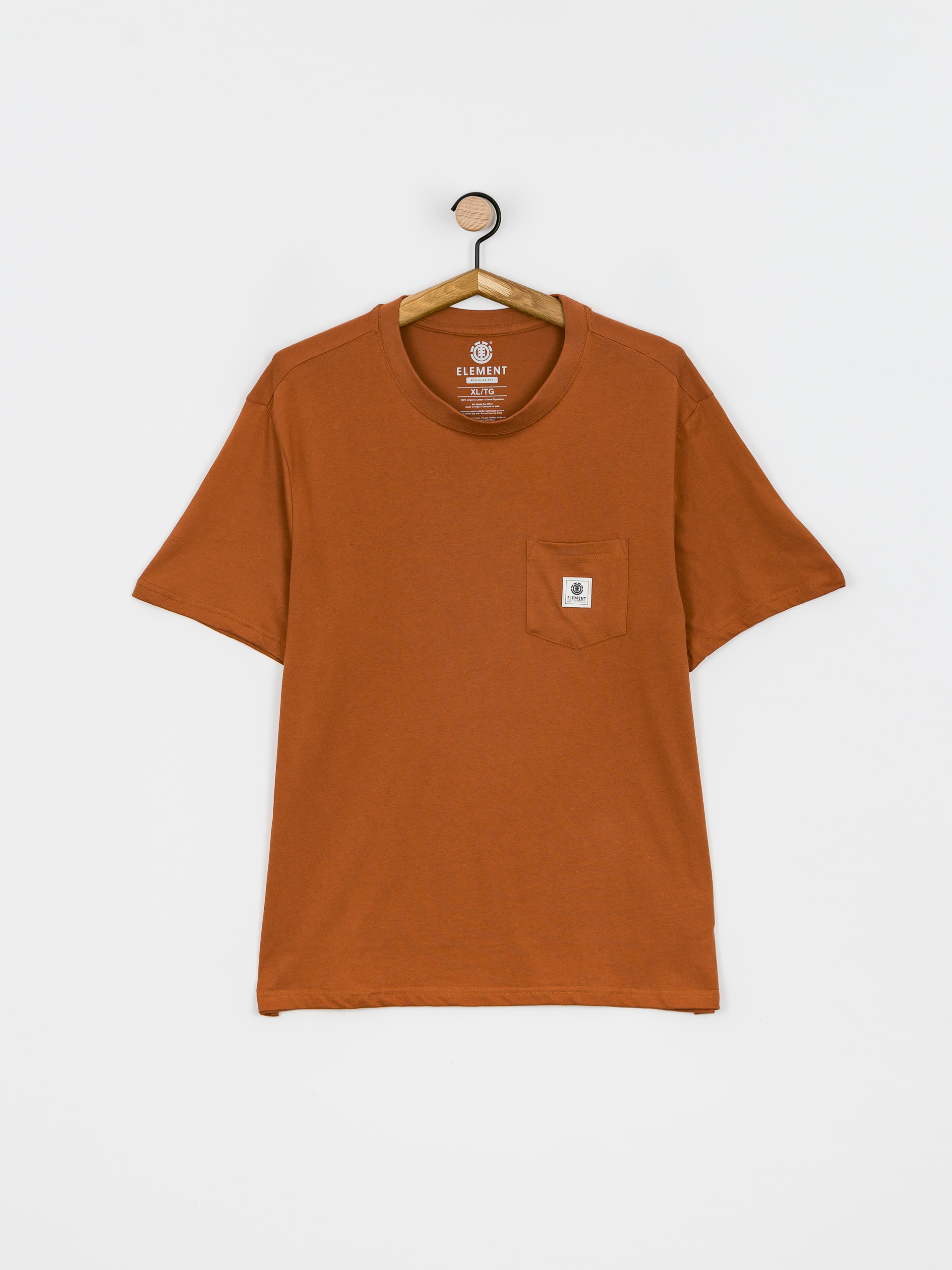 T-shirt Element Basic Pocket Label (mocha bisque)