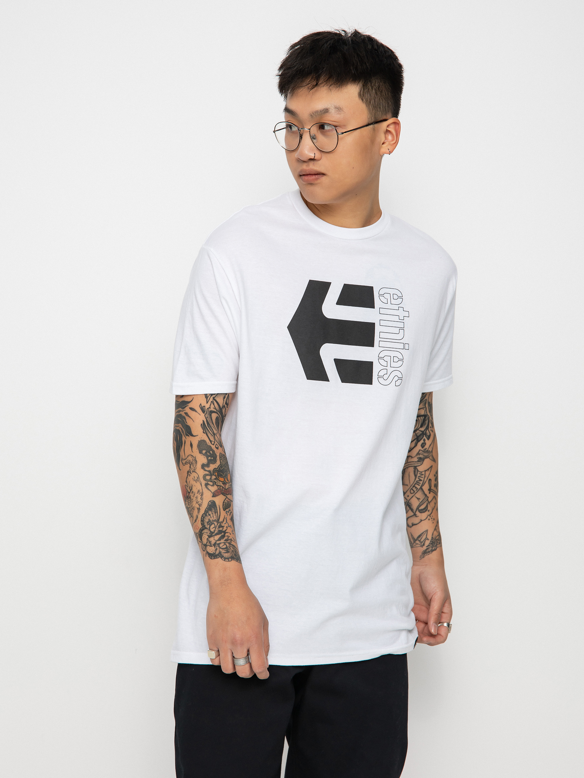 T-shirt Etnies Corp Combo (white/black)