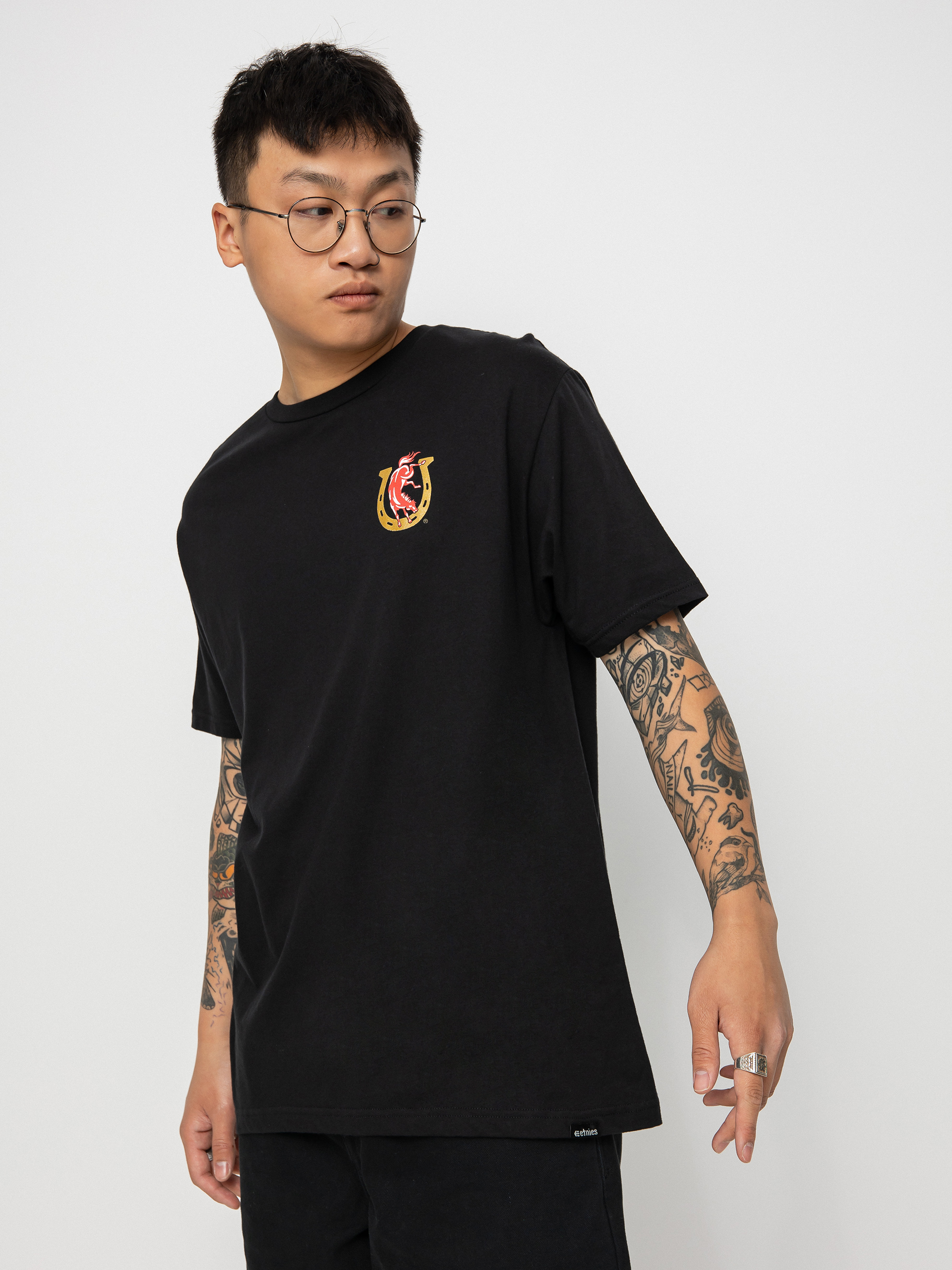 T-shirt Etnies Colt 45 Horseshoe (black)