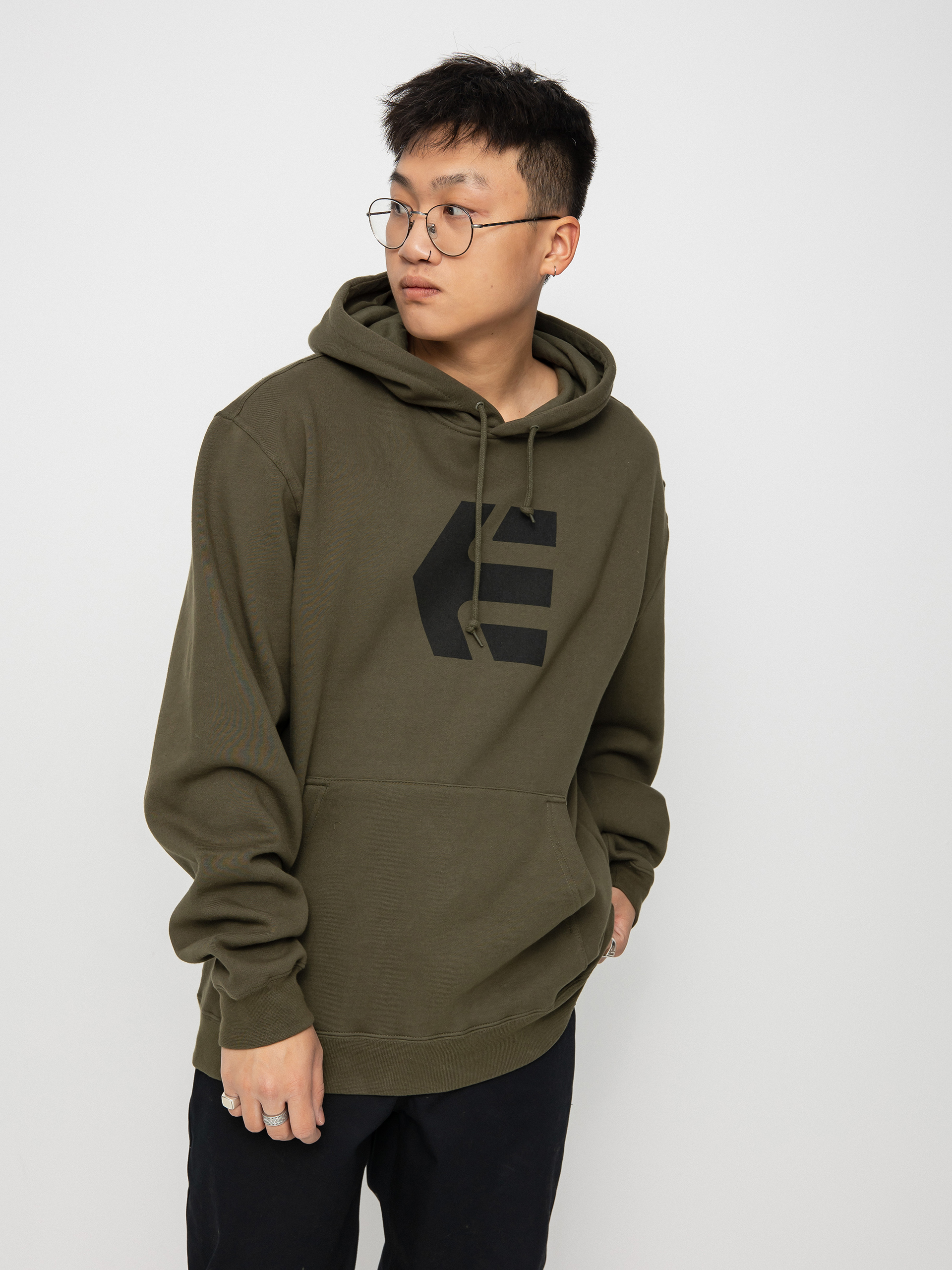 Bluza z kapturem Etnies Classic Icon HD (military)