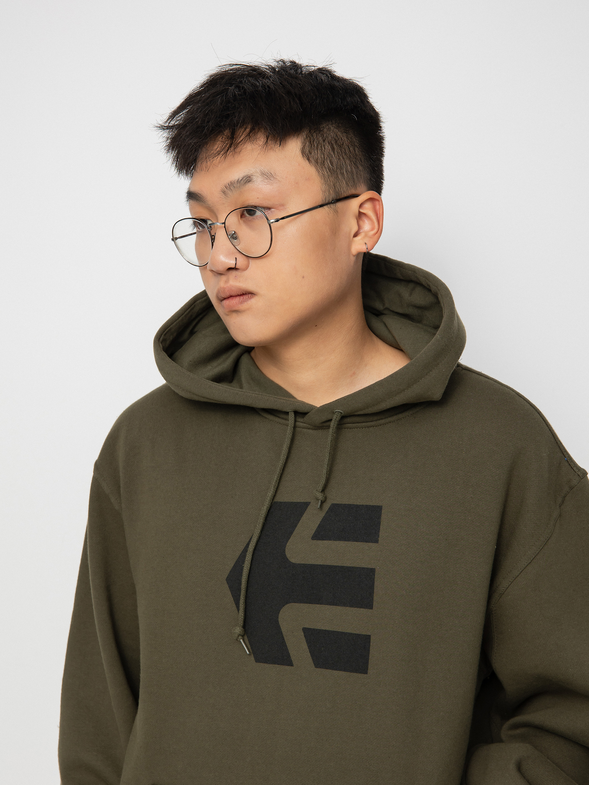 Bluza z kapturem Etnies Classic Icon HD (military)