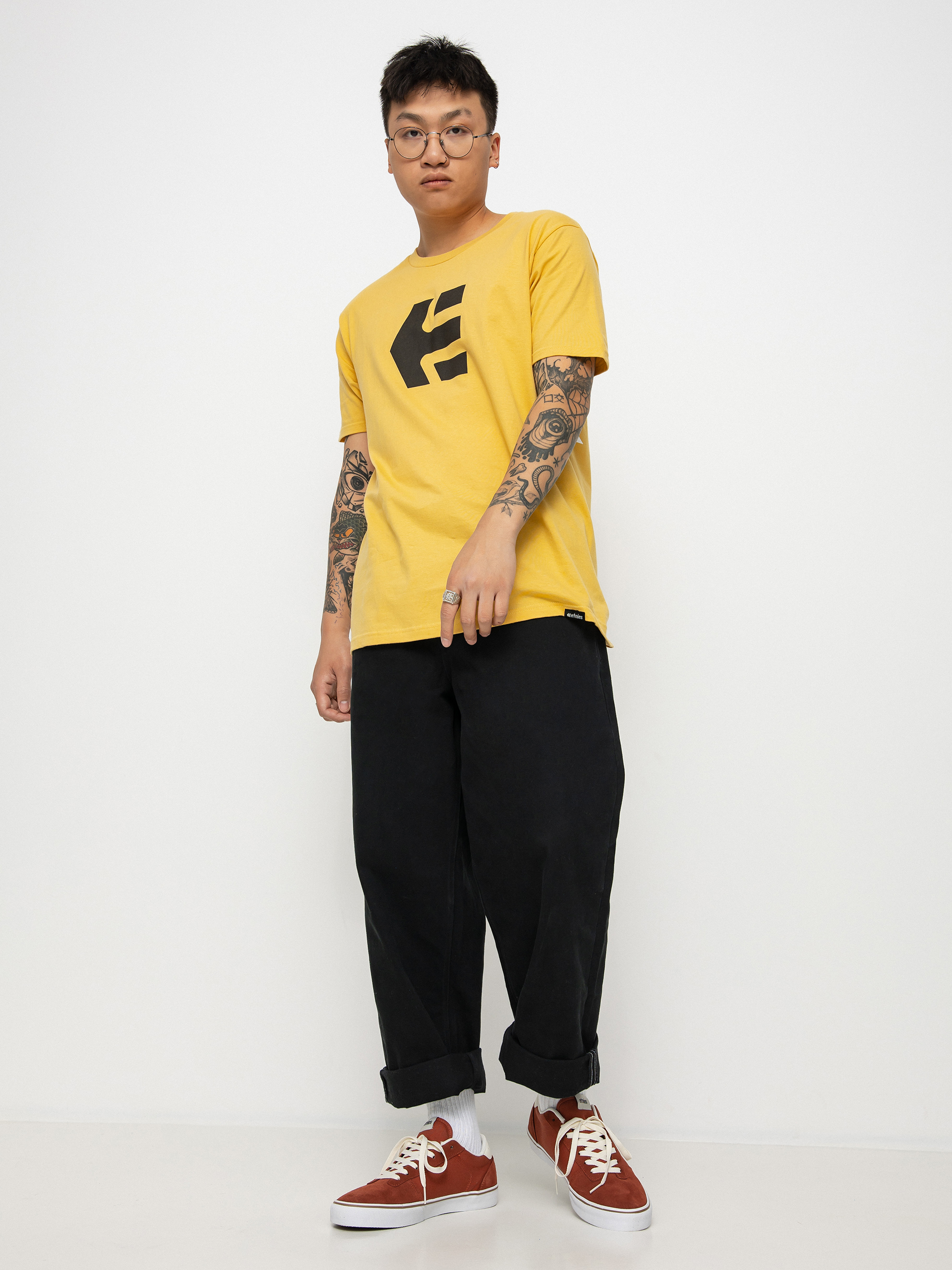 T-shirt Etnies Icon (mustard)