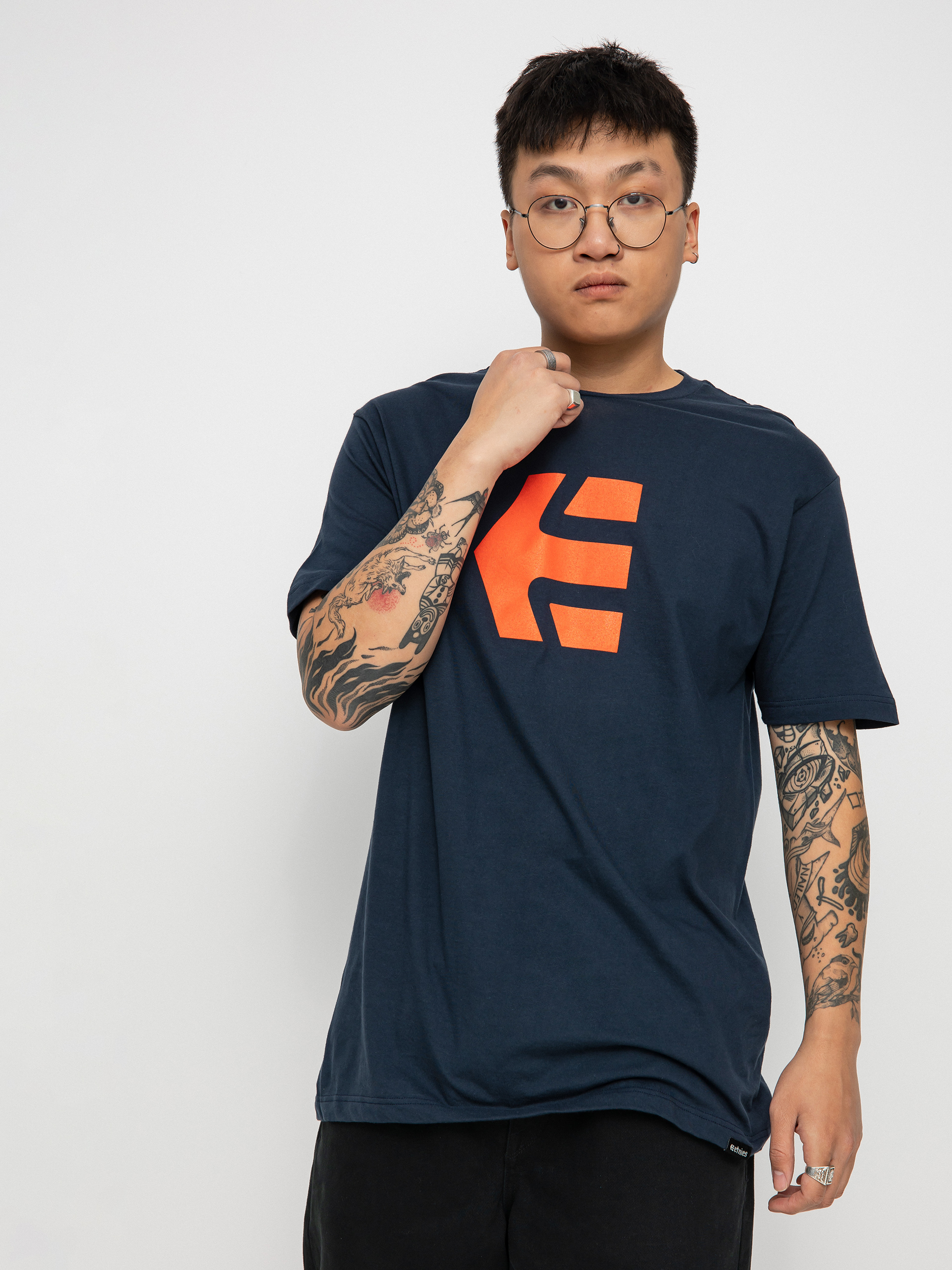 T-shirt Etnies Icon (navy/red)