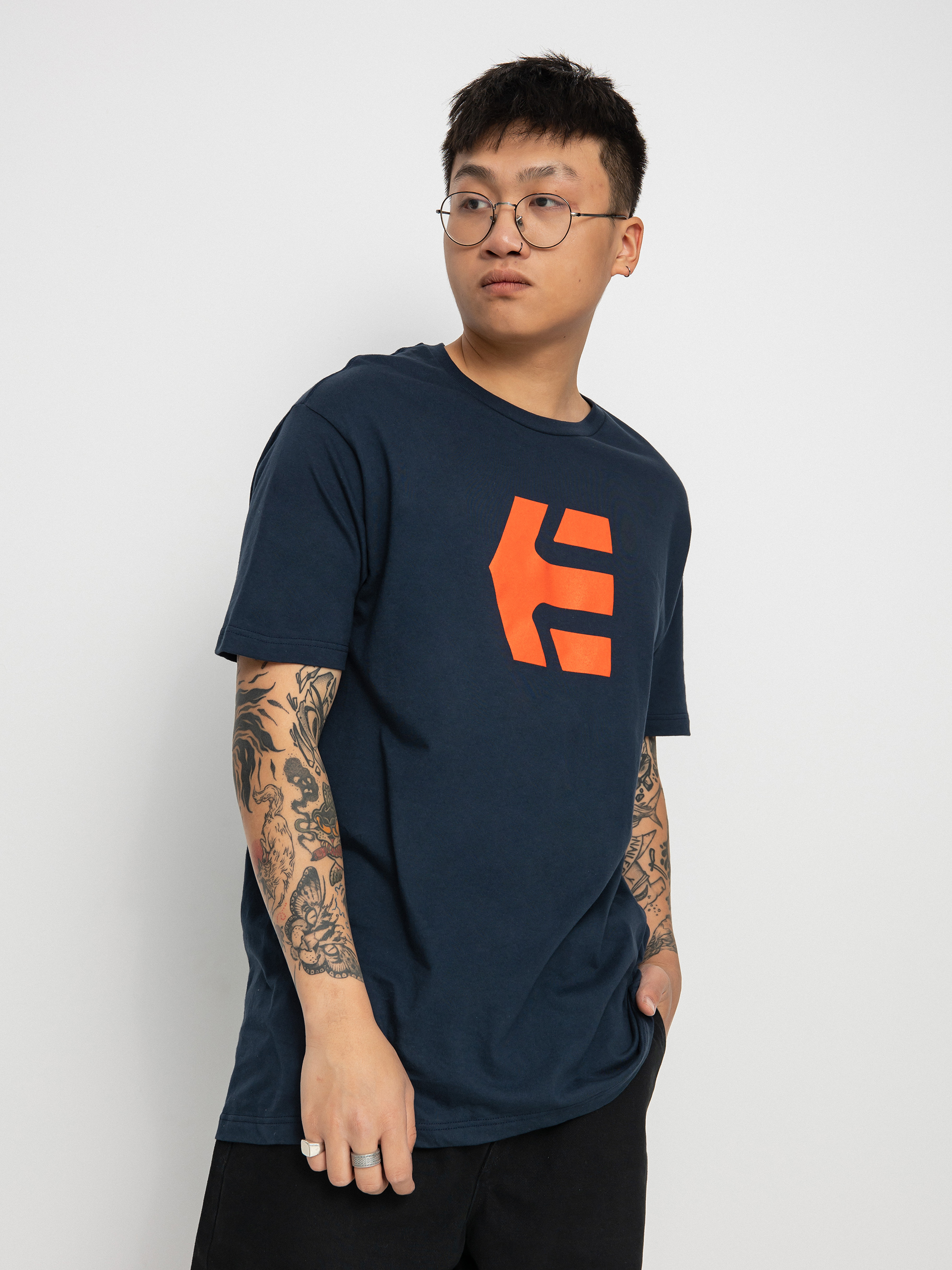 T-shirt Etnies Icon (navy/red)