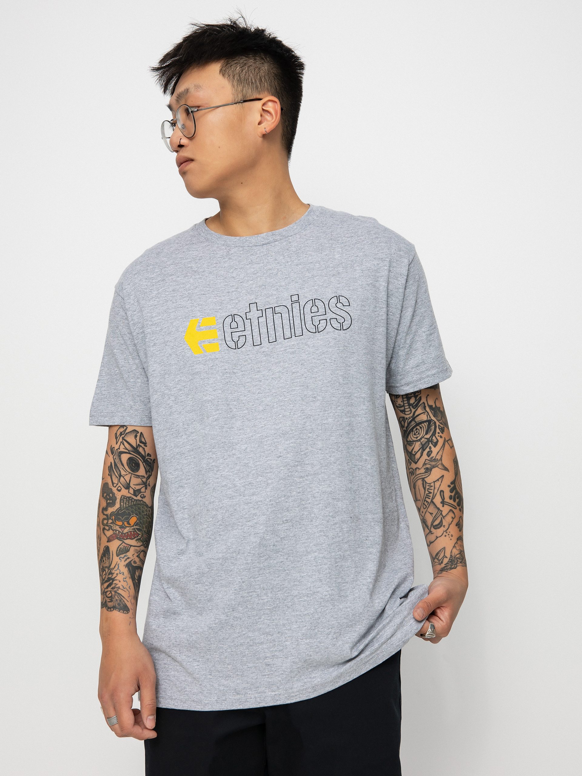 T-shirt Etnies Ecorp (grey/yellow)