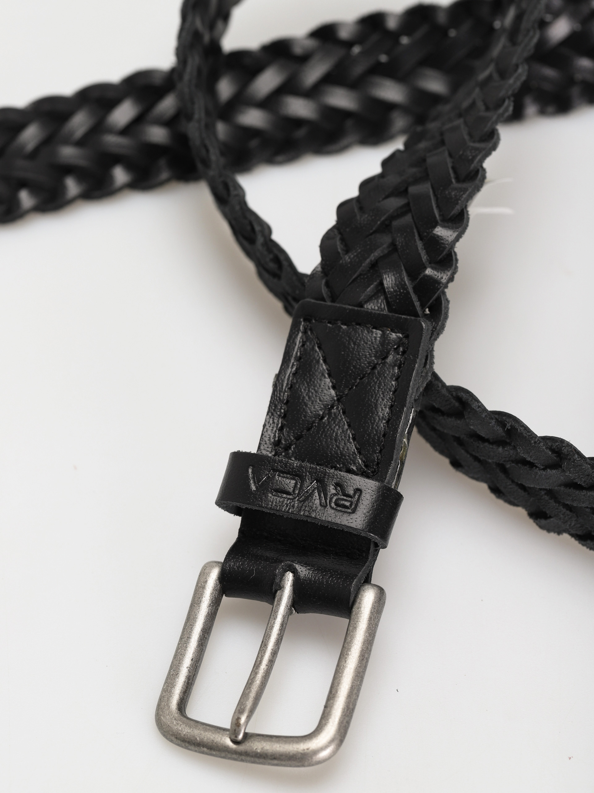 Pasek RVCA Twine Leather (black)