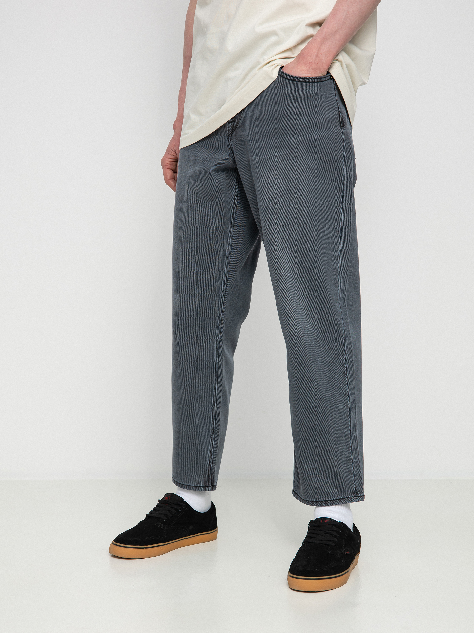 Spodnie Volcom Modown Tapered Denim (fade to black)