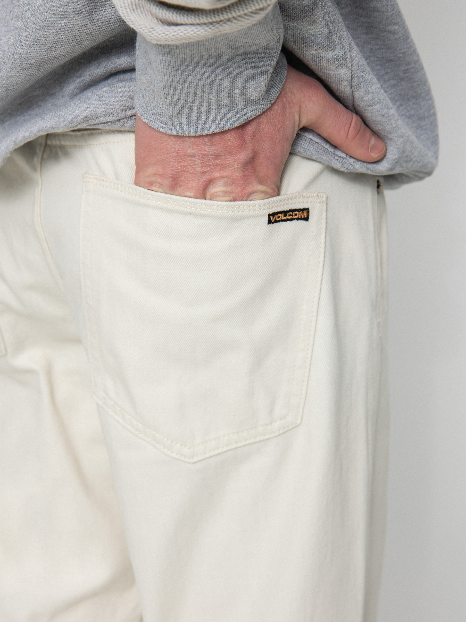 Spodnie Volcom Modown Tapered Denim (whitecap grey)