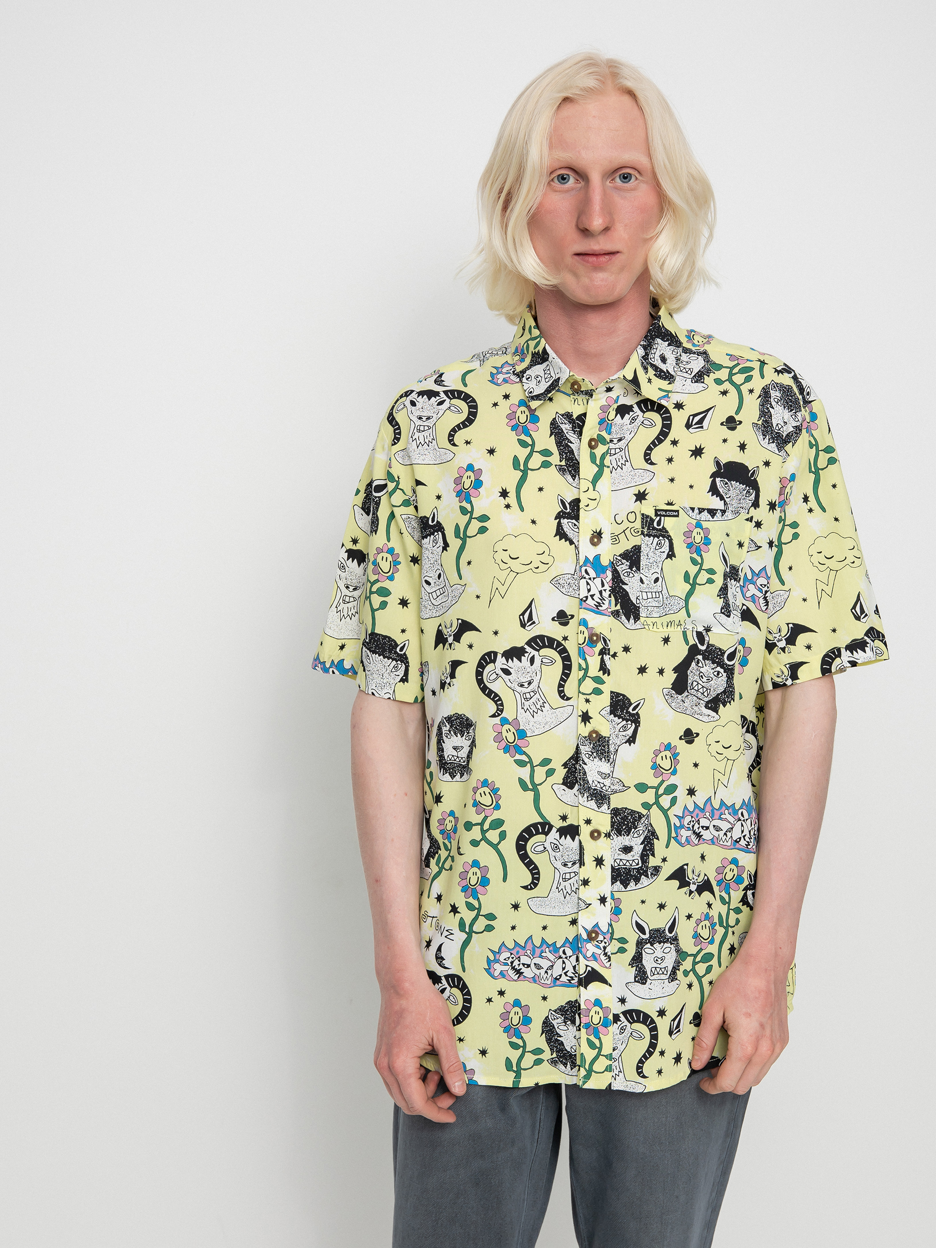 Koszula Volcom Surf Vitals Ozzy Woven (glimmer yellow)