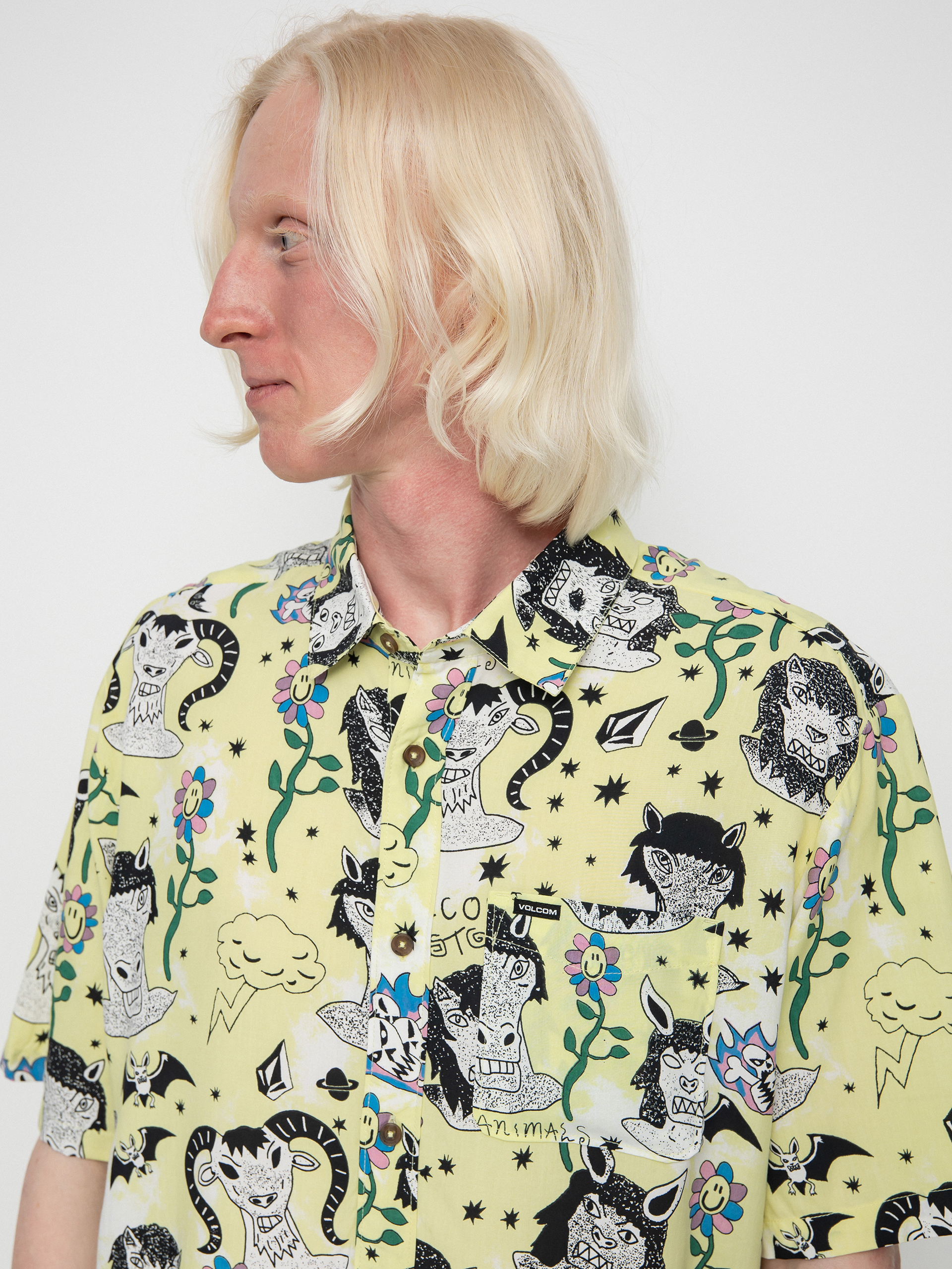 Koszula Volcom Surf Vitals Ozzy Woven (glimmer yellow)