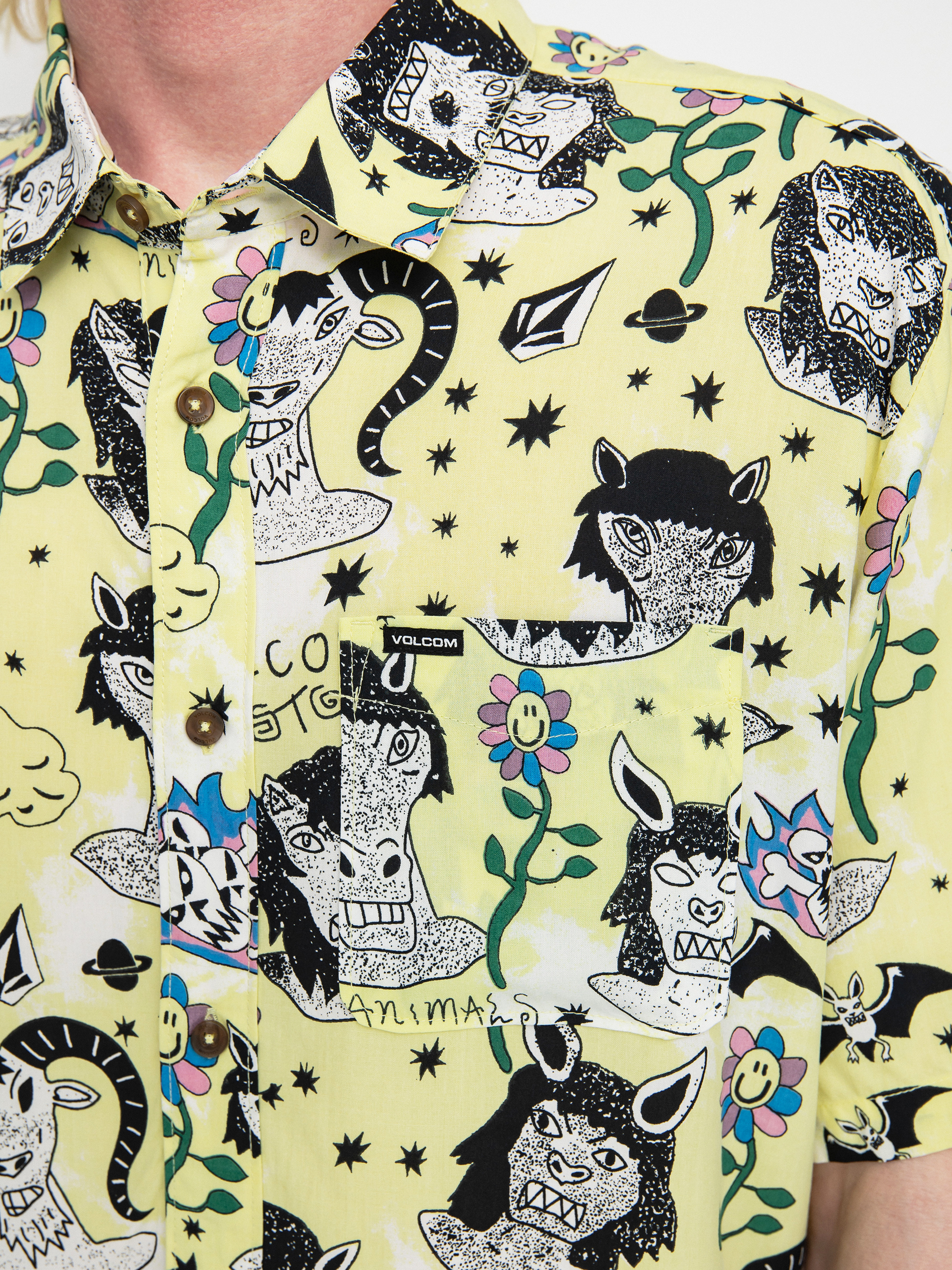 Koszula Volcom Surf Vitals Ozzy Woven (glimmer yellow)