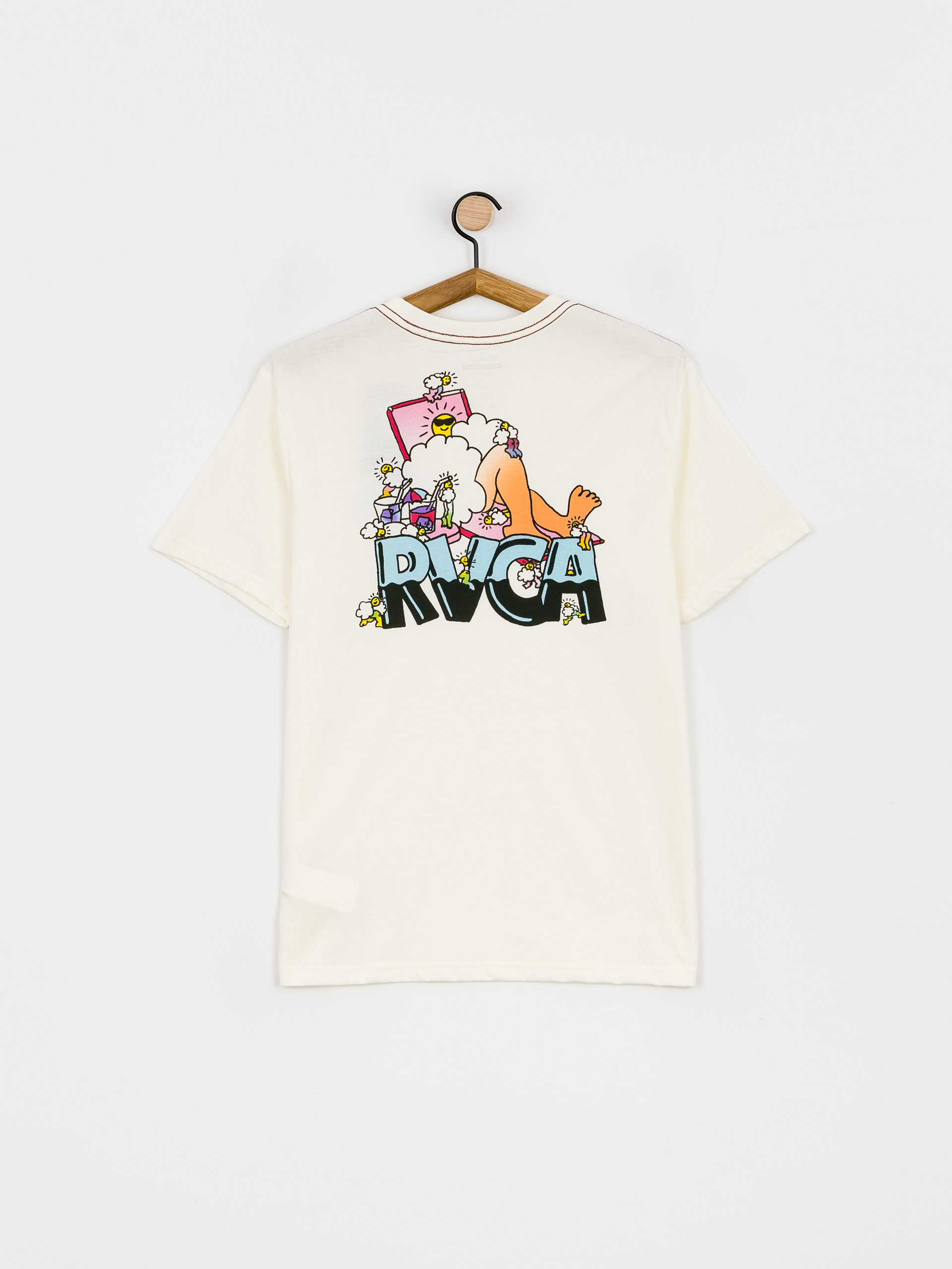 T-shirt RVCA Pool Party 4409 (antique white)