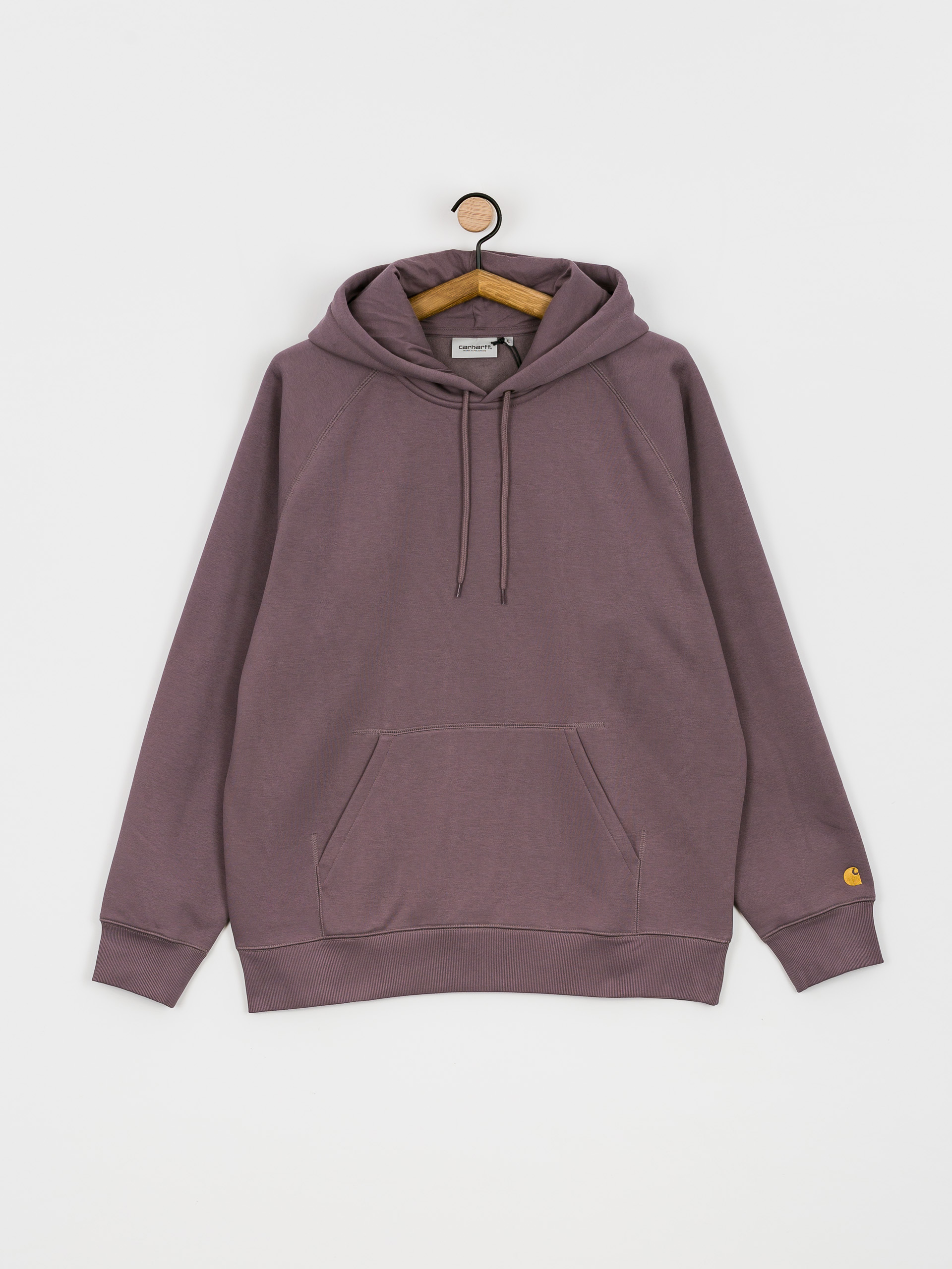 Bluza z kapturem Carhartt WIP Chase HD (misty thistle/gold)