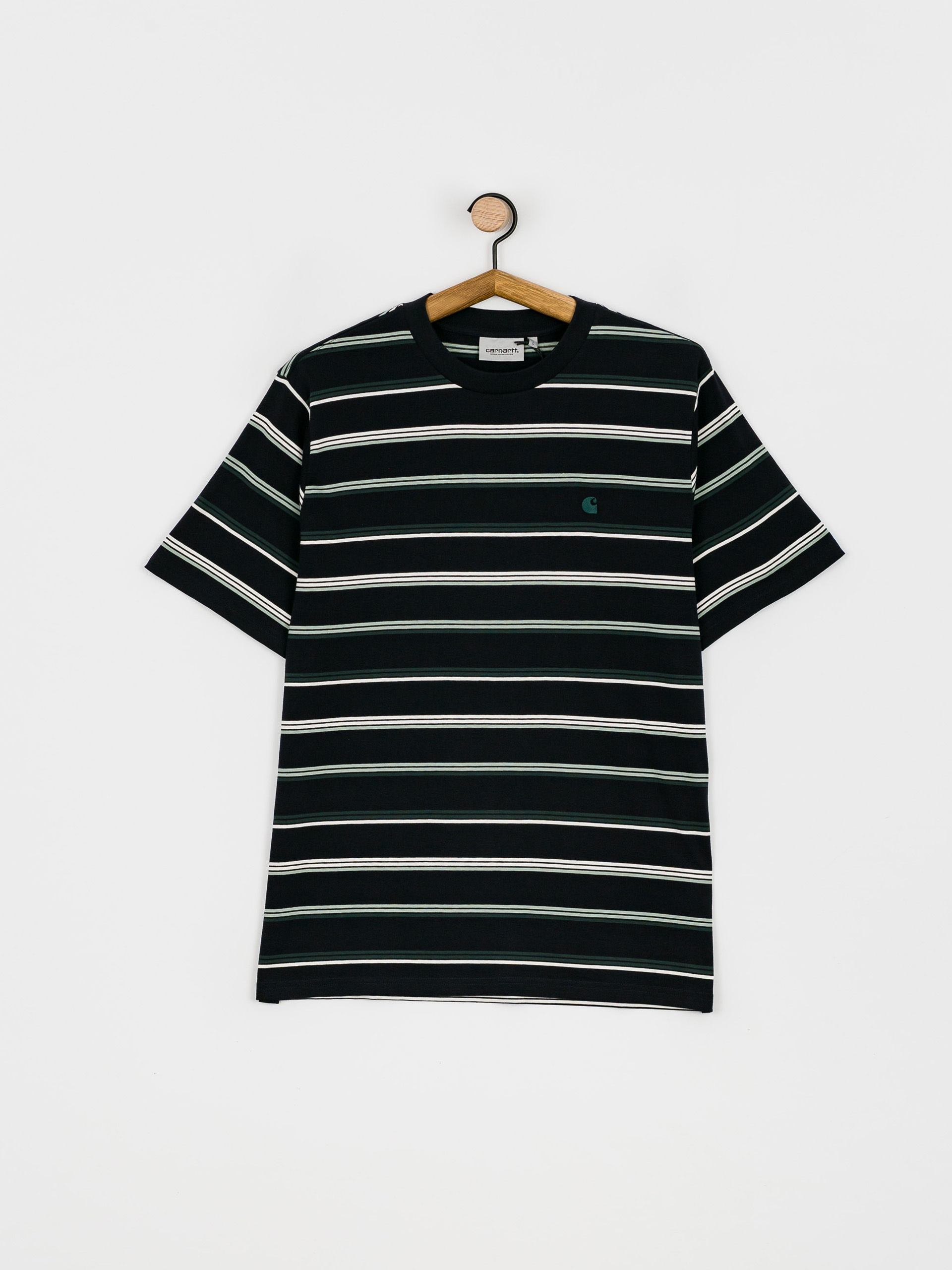 T-shirt Carhartt WIP Vonn (vonn stripe/dark navy/juniper/juniper)