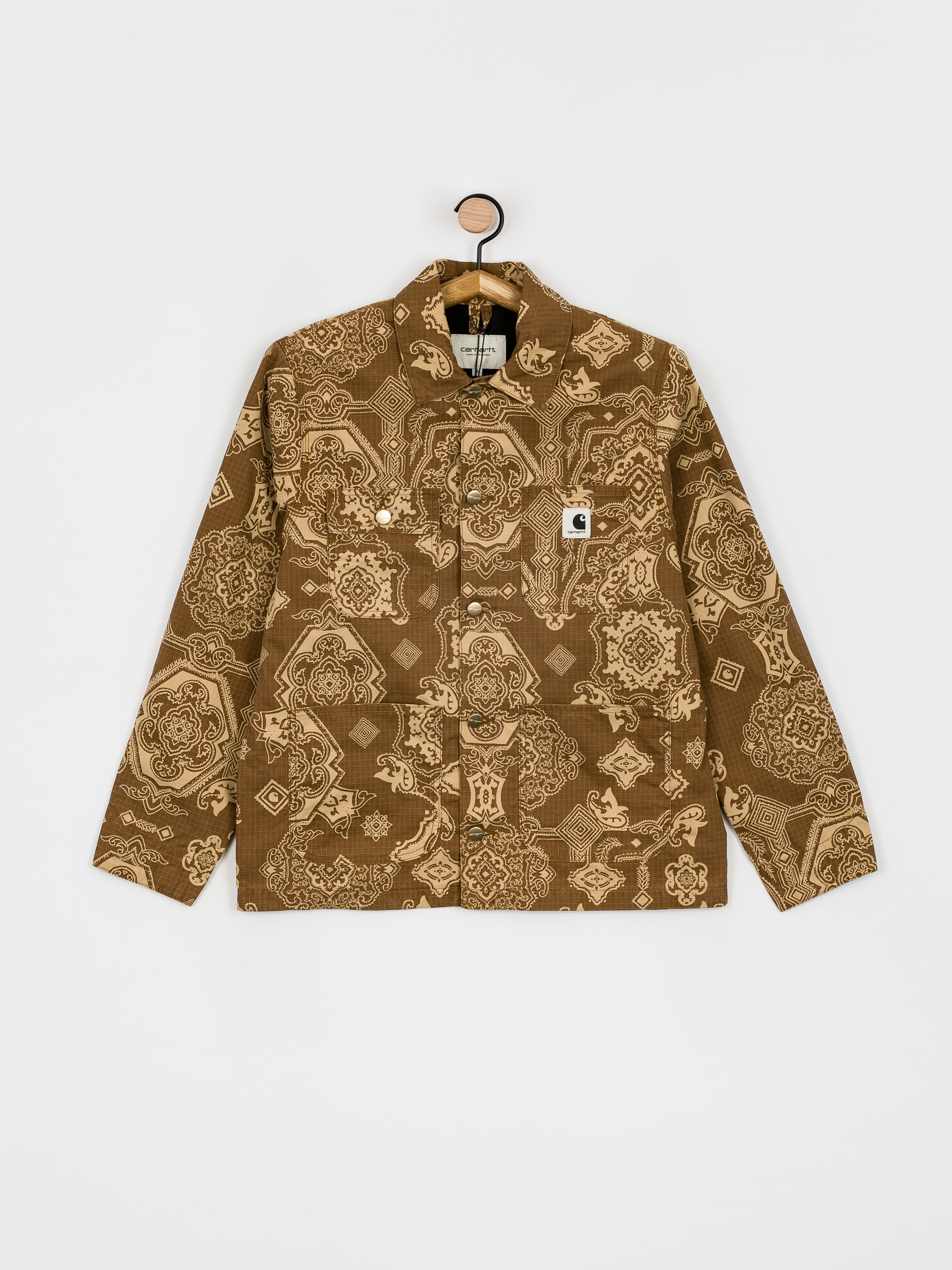 Kurtka Carhartt WIP Irving Coat Wmn (verse print/hamilton brown)