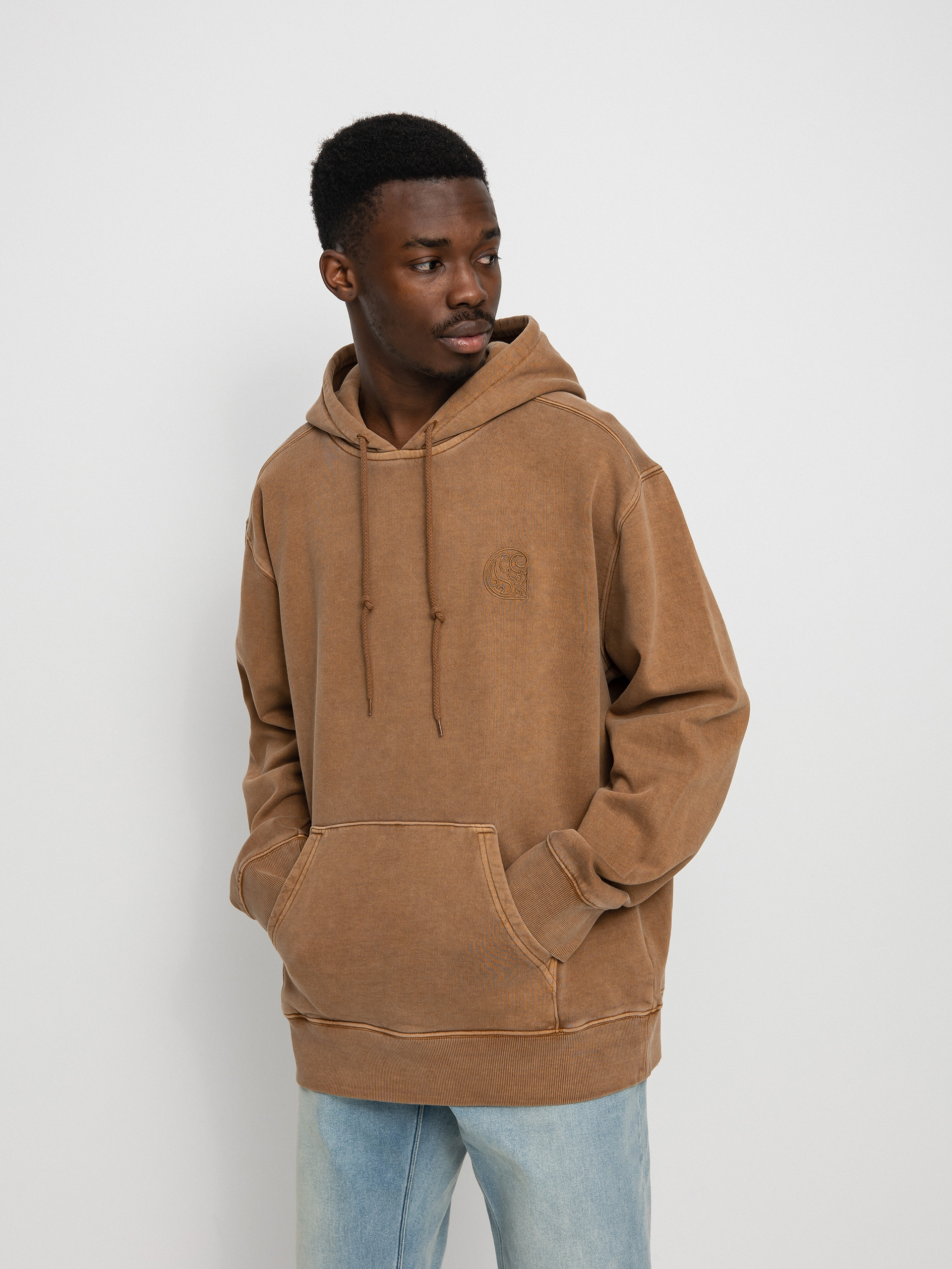 Bluza z kapturem Carhartt WIP Verse Patch HD (hamilton brown)
