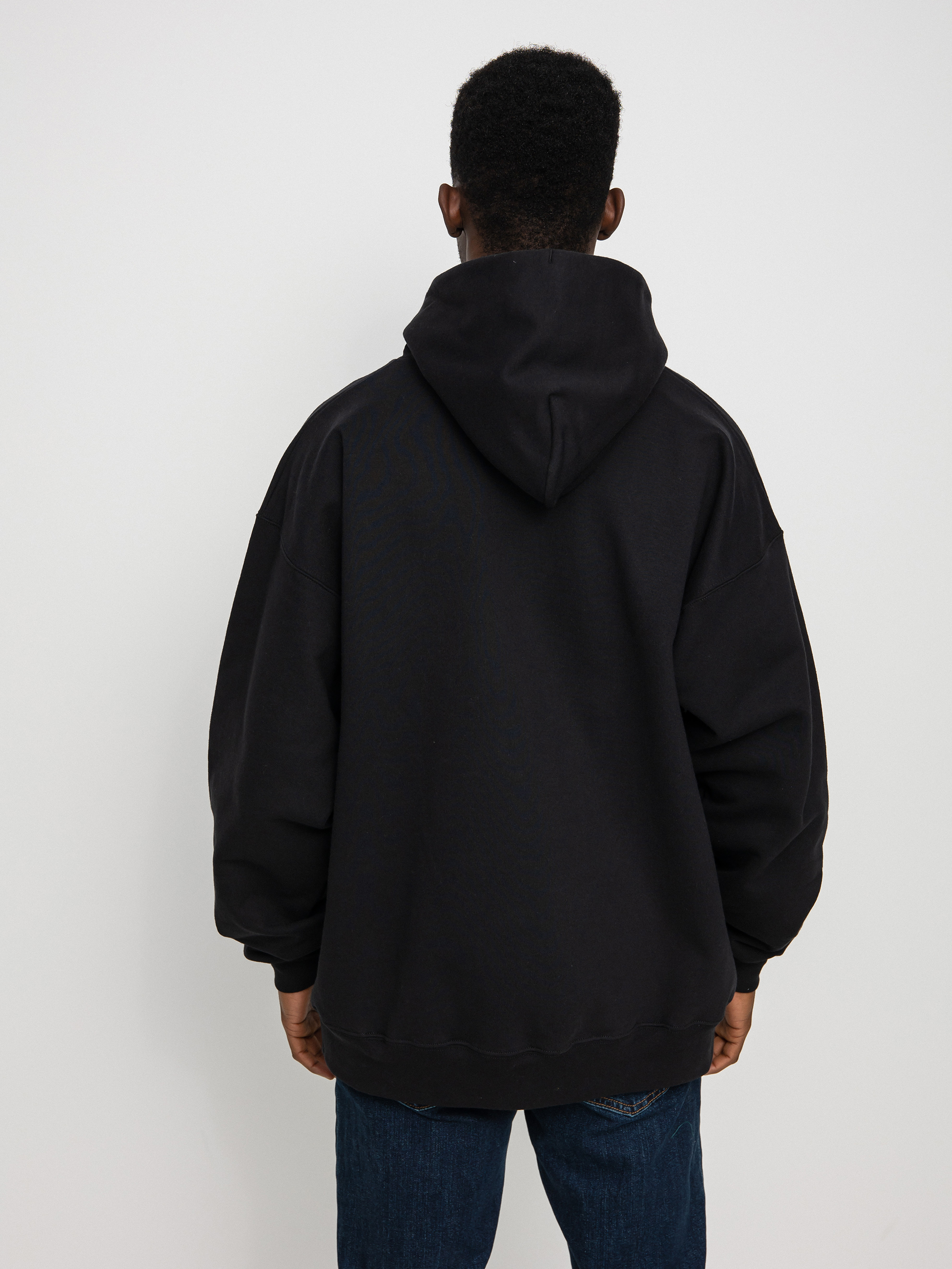 Bluza z kapturem Thrasher Godzilla Flame HD (black)